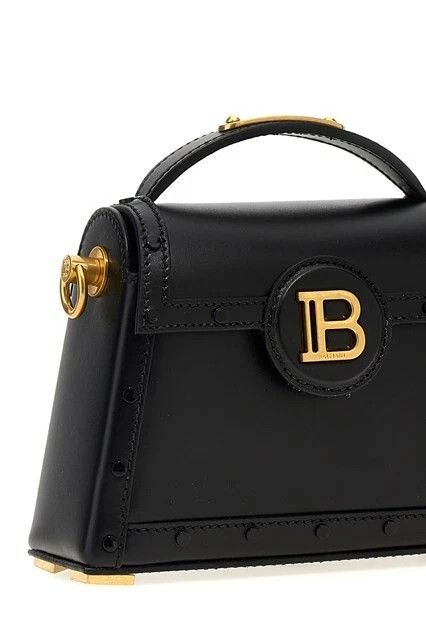 Balmain BALMAIN B-buzz Dynasty Black Leather Shoulder Bag New Size ONE SIZE - 3 Thumbnail