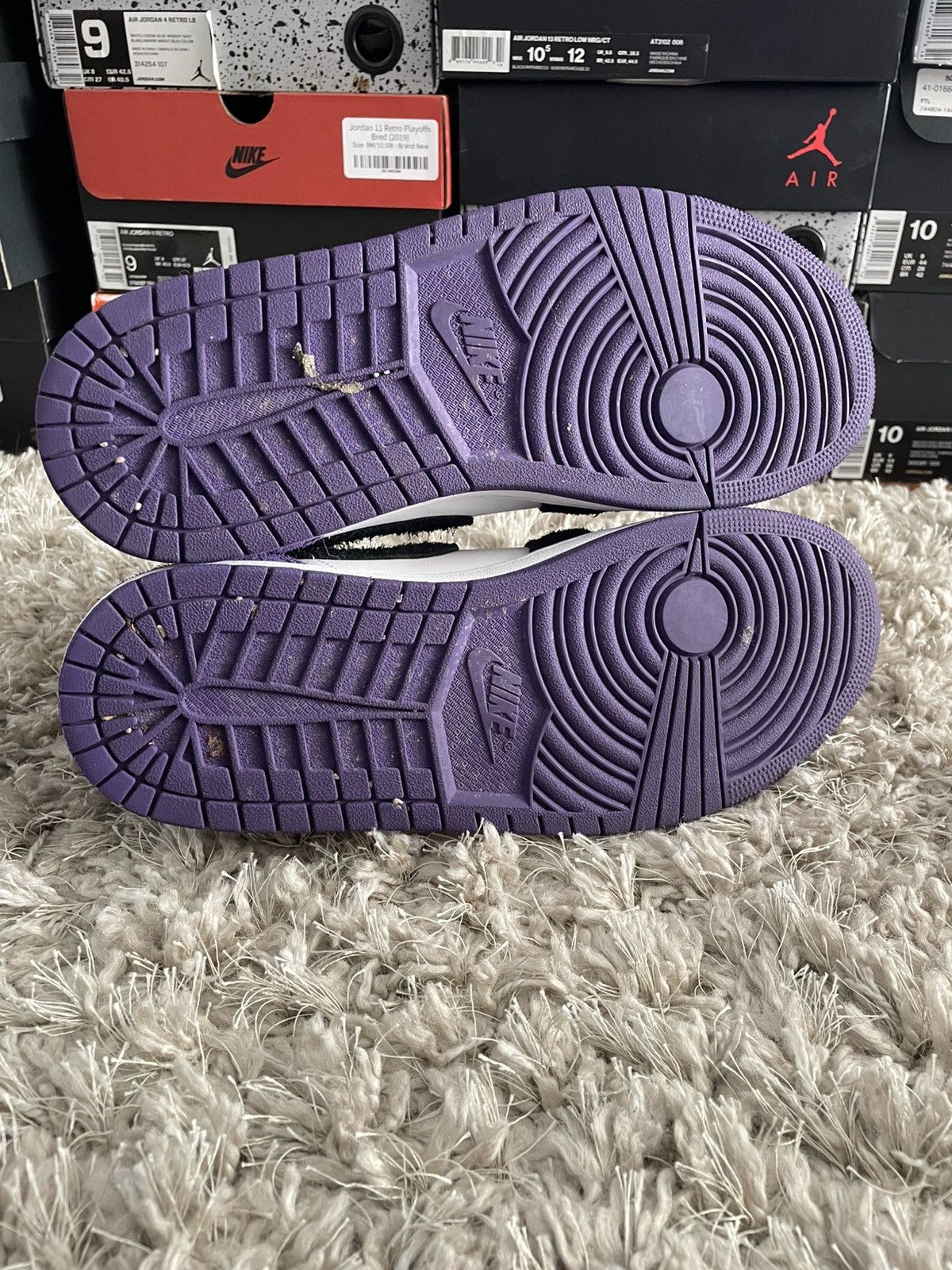 Jordan Brand Jordan 1 Mid SE Purple Size US 11 / EU 44 - 7 Thumbnail