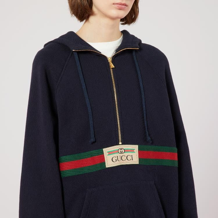 Gucci o1la5ras0526 Web With Vintage Gucci Logo Sweatshirt Hoodie Size XXL / US 16-18 / IT 52-54 - 3 Thumbnail