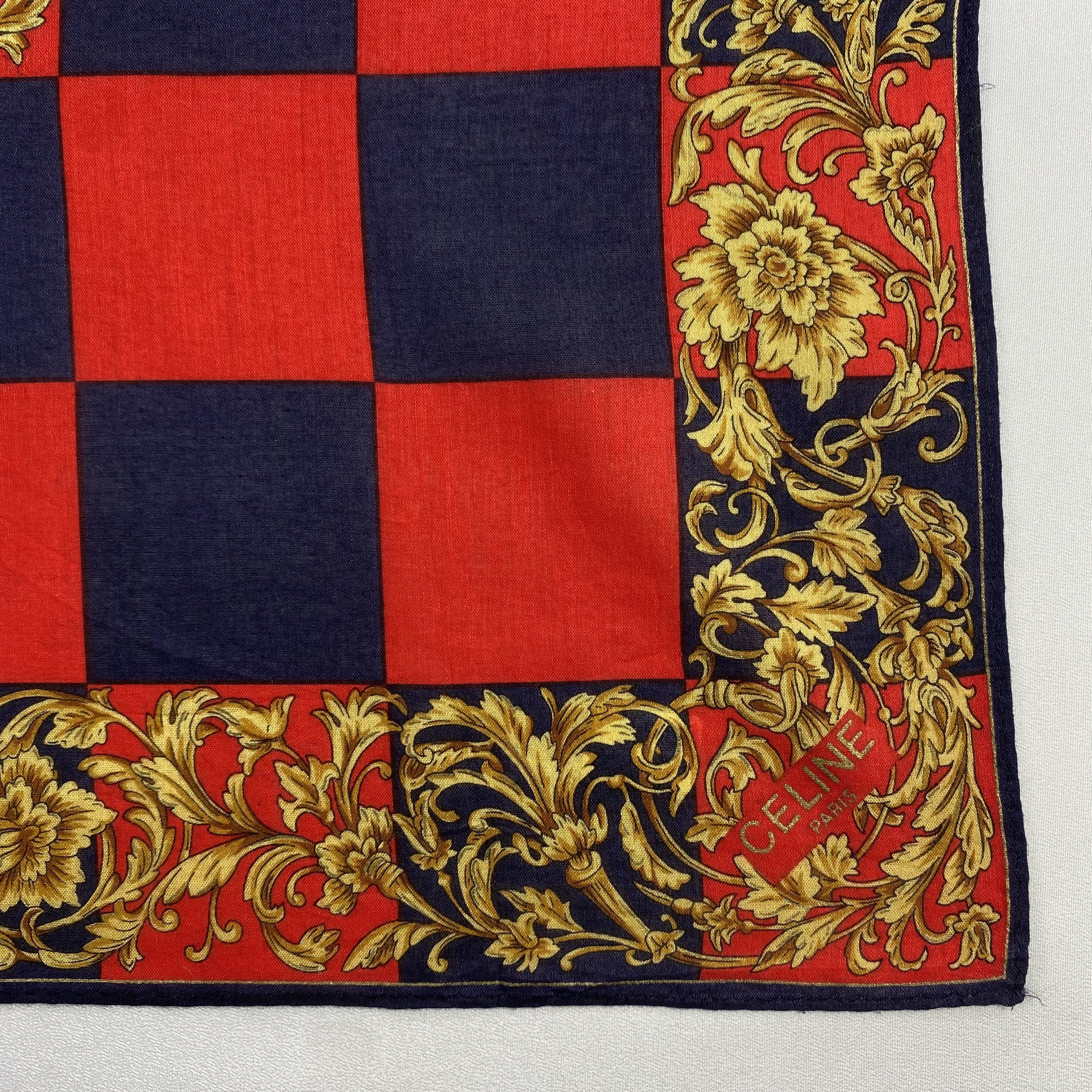 Celine × Vintage Celine Handkerchief / Neckerchief / Bandana-P1413 Size ONE SIZE - 3 Thumbnail