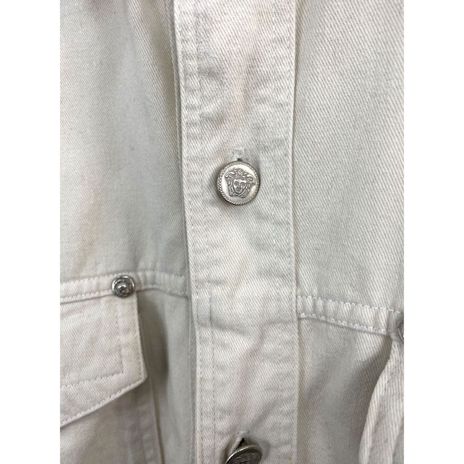 Versace Jeans Couture VINTAGE Versace Jeans Couture Overshirt Jacket Men XL Beige 90s Y2K Retro jacket Size US XL / EU 56 / 4 - 5 Thumbnail