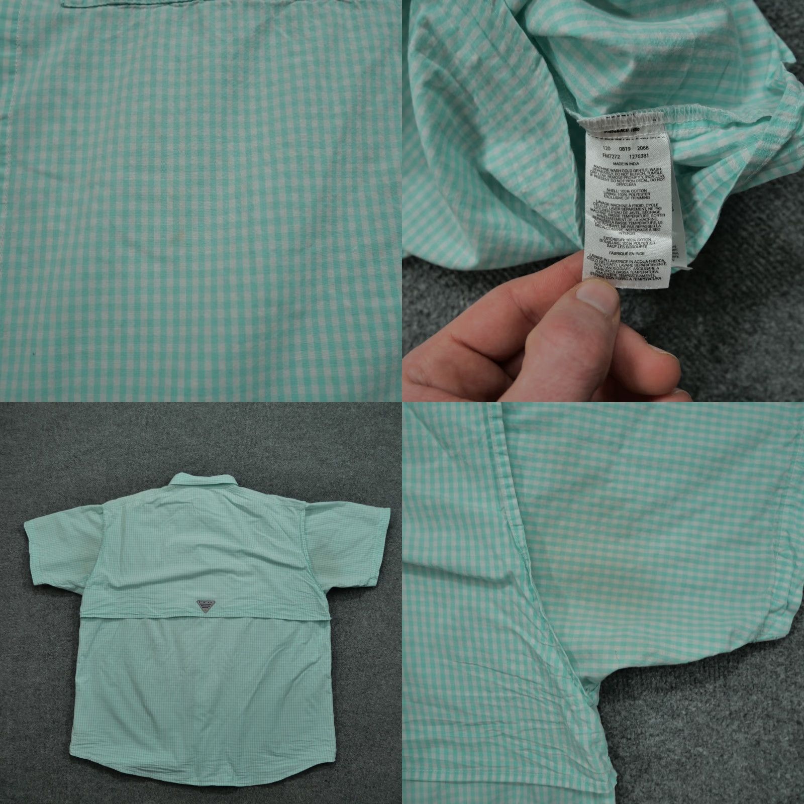 Vintage Columbia Shirt Mens Large Blue White Button Up Fishing Vented Super Bonehead Shirt Size US L / EU 52-54 / 3 - 8 Thumbnail