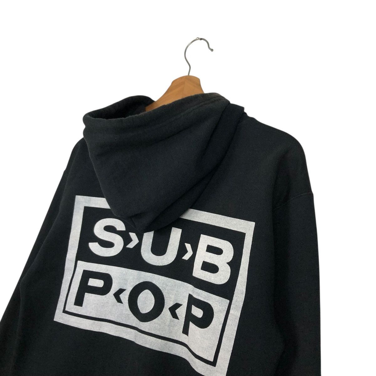Band Tees 🔥VINTAGE ZIPPER HOODIE SUB POP BIG LOGO SPELL OUT Size US S / EU 44-46 / 1 - 12 Thumbnail