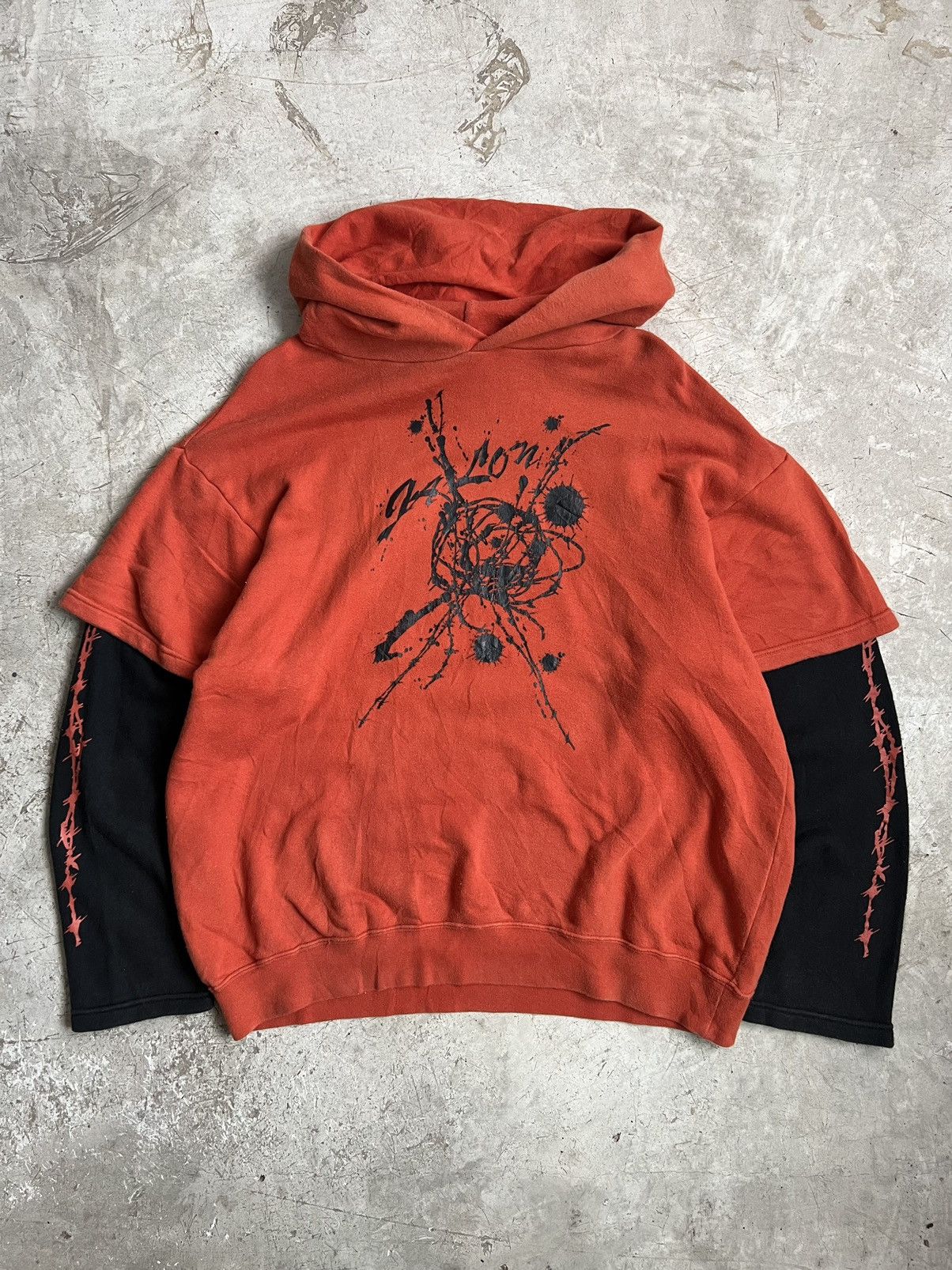 Japanese Brand Y2k Amore pure Hoodie 2 Layer Size US M / EU 48-50 / 2 - 1 Thumbnail