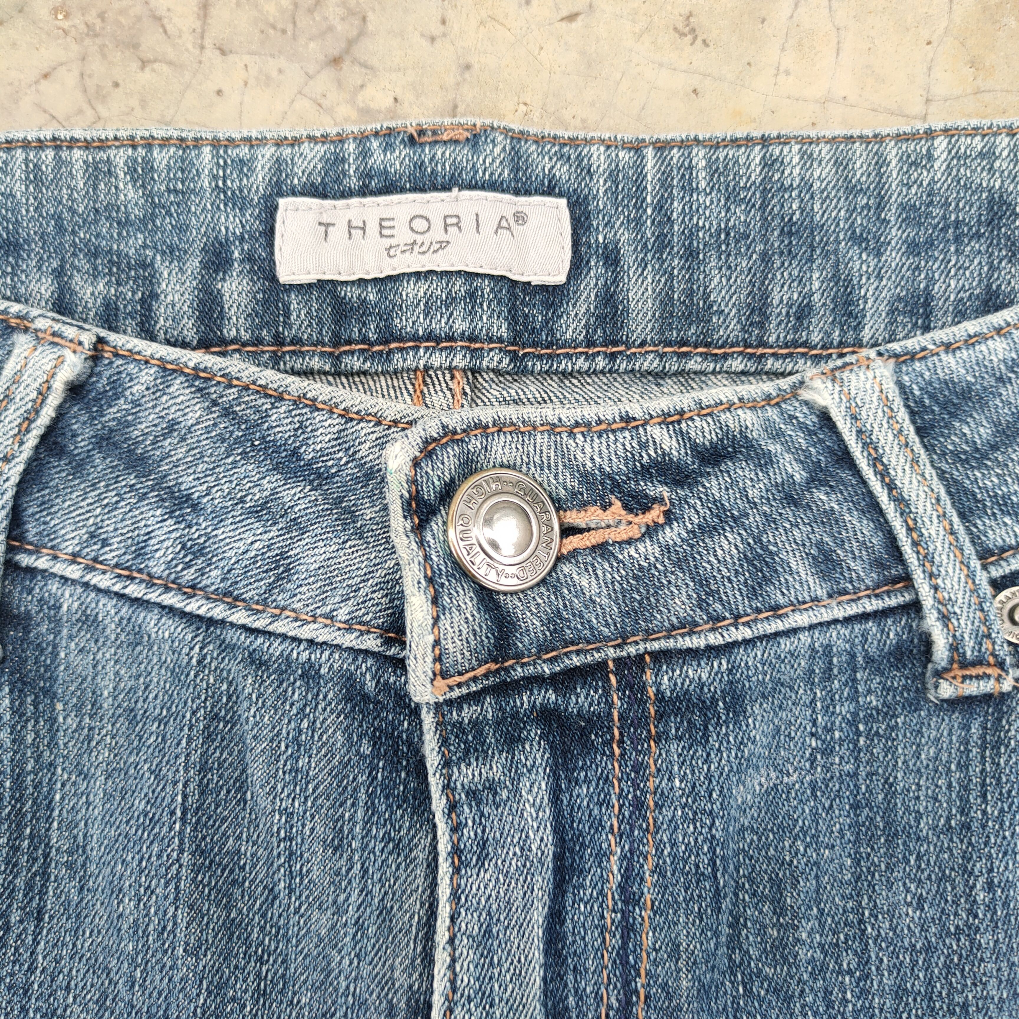 Japanese Brand × Jean VINTAGE THEORIA FLARE FADED RIPPED JEANS DENIM PANTS Size US 30 / EU 46 - 4 Thumbnail