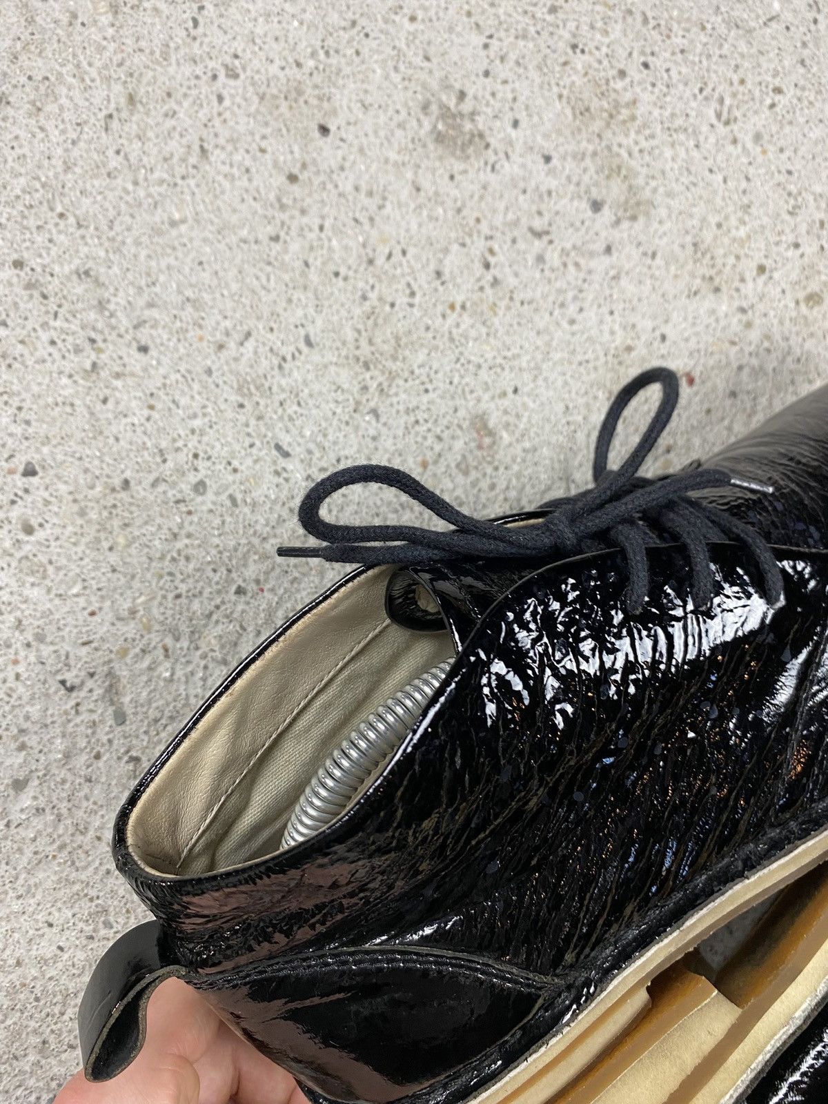 Diesel Diesel vintage patent leather shoes boots black transparent Size US 9 / EU 42 - 8 Thumbnail