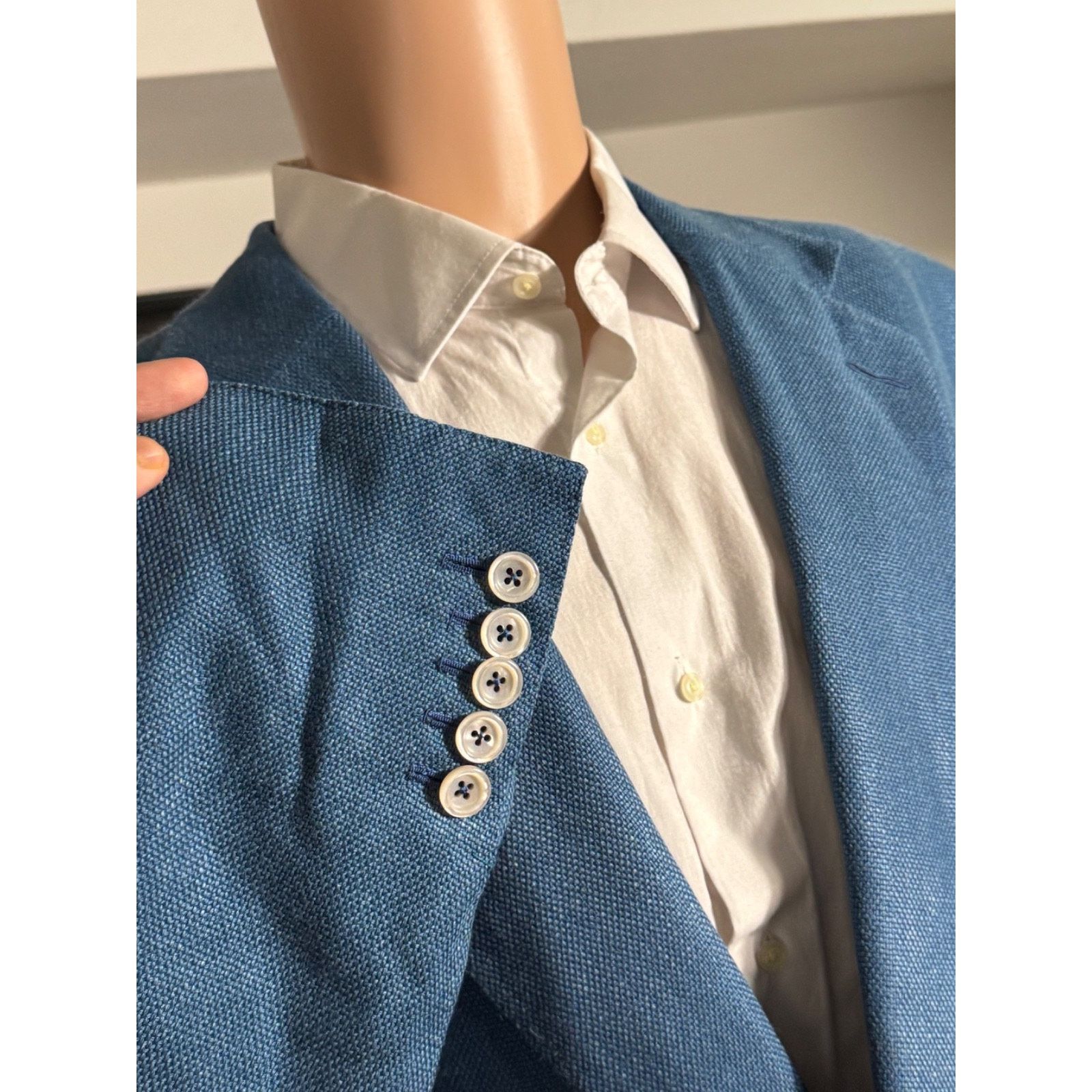 Tom Ford Tom Ford Turquoise Aqua Blue Silk Sport Jacket 64 54R XXXL Size 54R - 7 Thumbnail