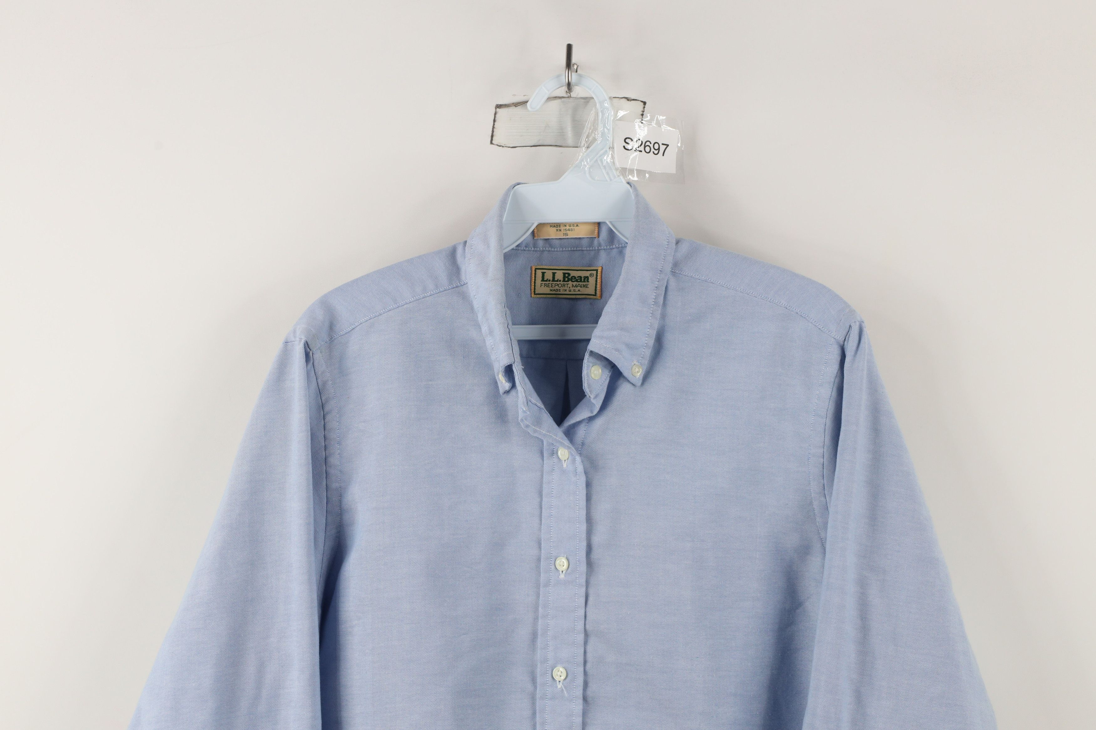 L.L. Bean × Vintage Vintage 90s LL Bean Tailoring Oxford Button Down Shirt USA Size US L / EU 52-54 / 3 - 2 Thumbnail