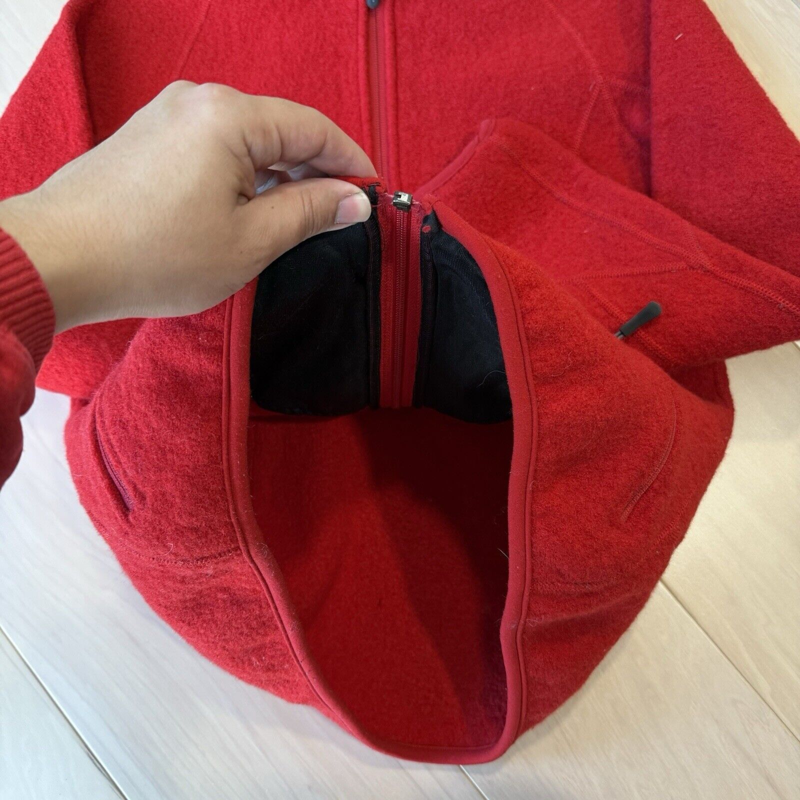 Ibex Ibex Wool Jacket Women's M Red Full Zip Winter Outerwear Size M / US 6-8 / IT 42-44 - 6 Thumbnail