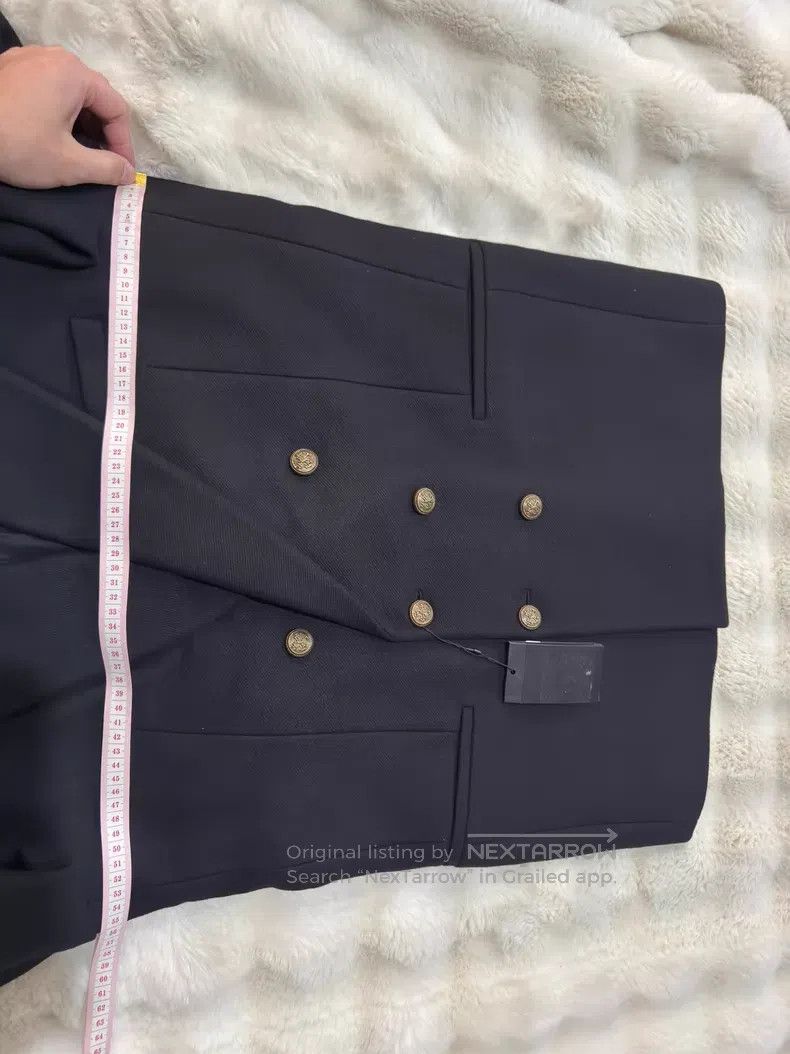 Saint Laurent Paris Saint Laurent Paris Black and Gold Cashmere Wool Blend Men Size US M / EU 48-50 / 2 - 7 Thumbnail