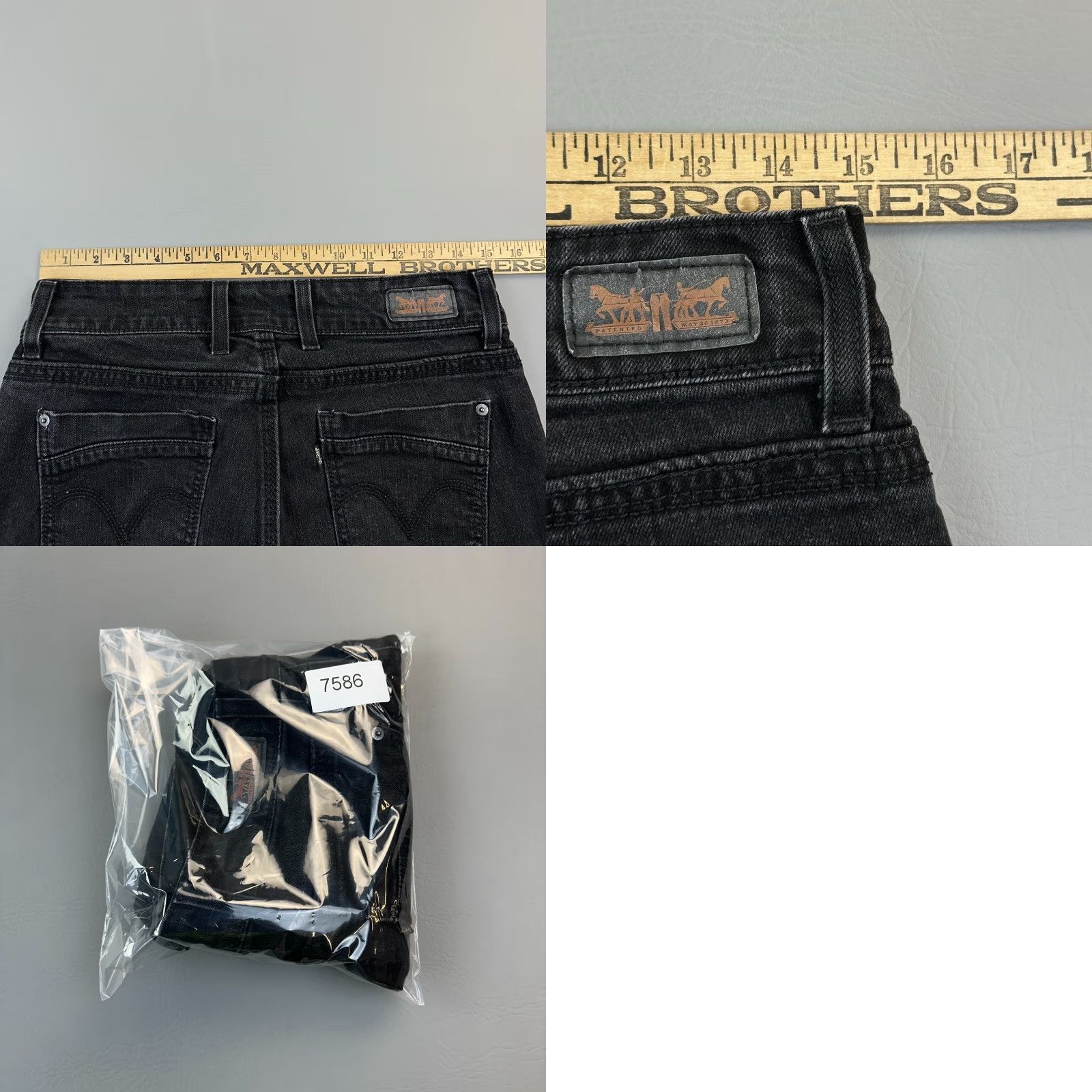 Levi's VINTAGE Levi's Shorts Women 30 Black 529 Curvy Skinny Leg Cut-Off Distressed Stretch Denim 6 Inseam Jeans Casual Womens Retro 90s Size 30" / US 8 / IT 44 - 9 Thumbnail