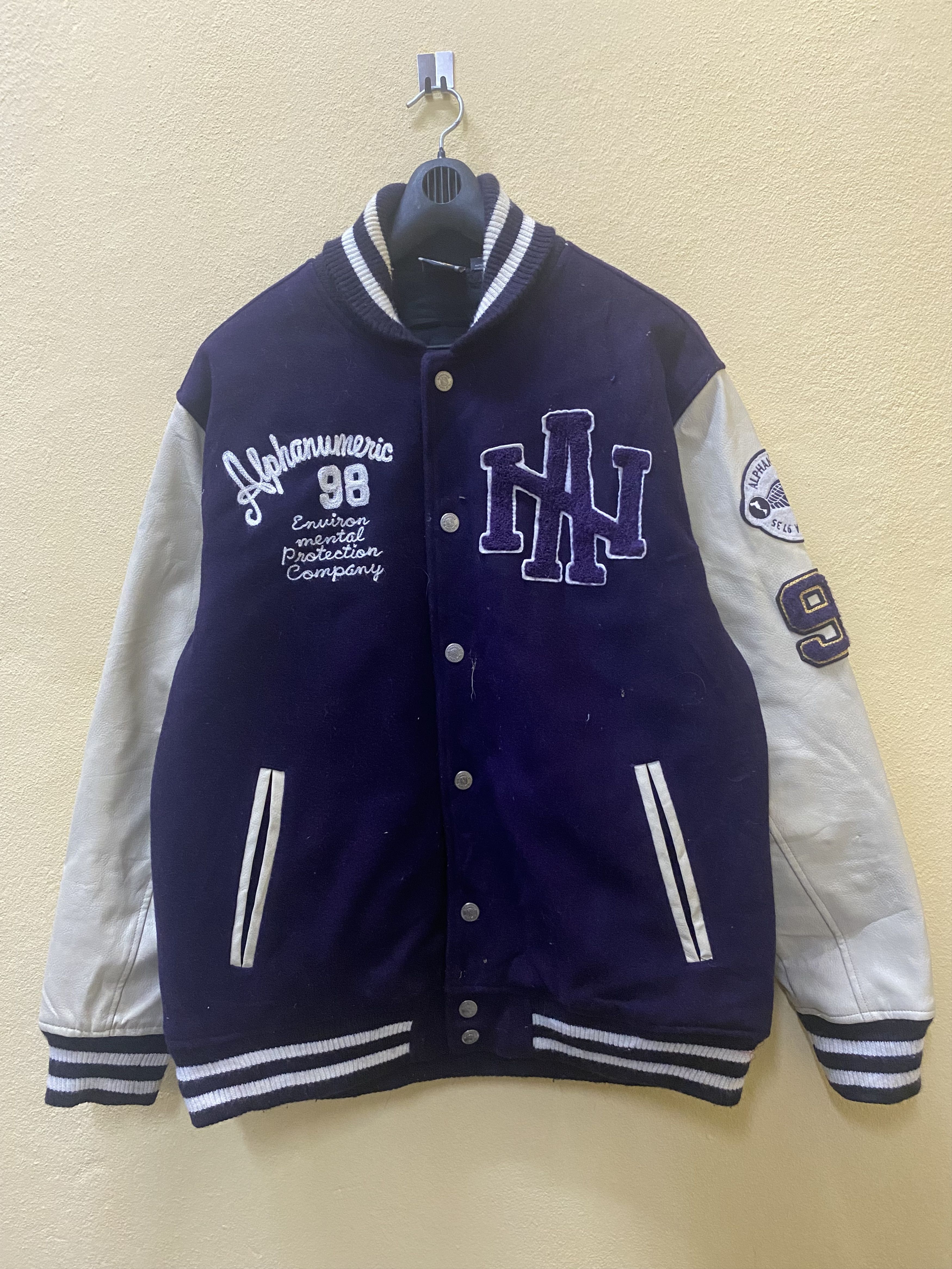 Alpha Industries × Los Angeles Apparel ALPHA NUMERIC LOS ANGELES VARSITY JACKET Size US L / EU 52-54 / 3 - 1 Thumbnail