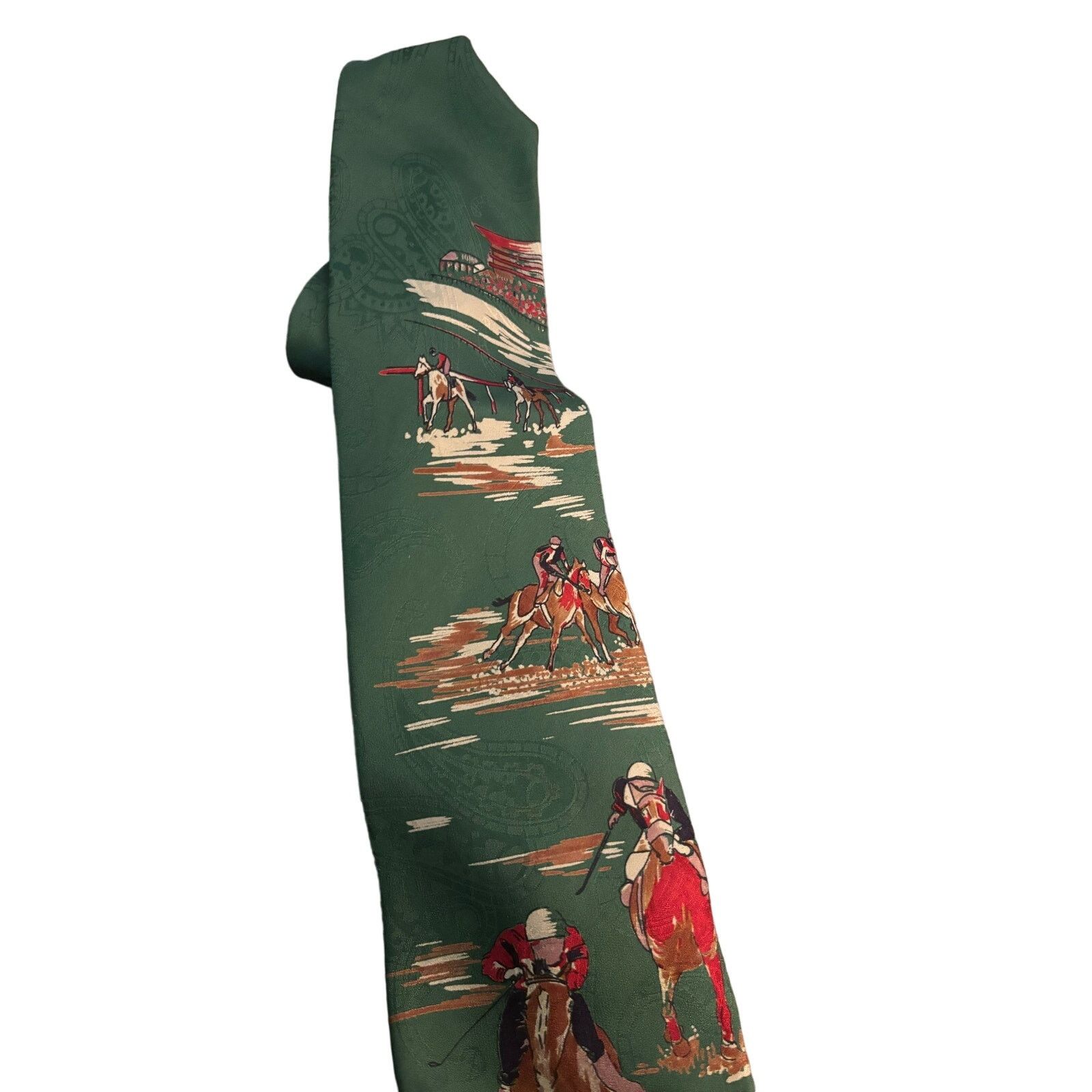 Robert Talbott ROBERT TALBOTT for The Hound Vintage Horse Race Derby Tie Size ONE SIZE - 4 Thumbnail