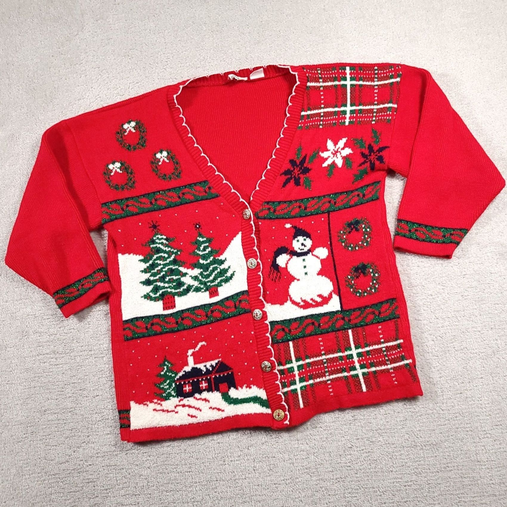 Vintage VINTAGE Nutcracker Christmas Cardigan Sweater Shirt? Size S / US 4 / IT 40 - 2 Thumbnail