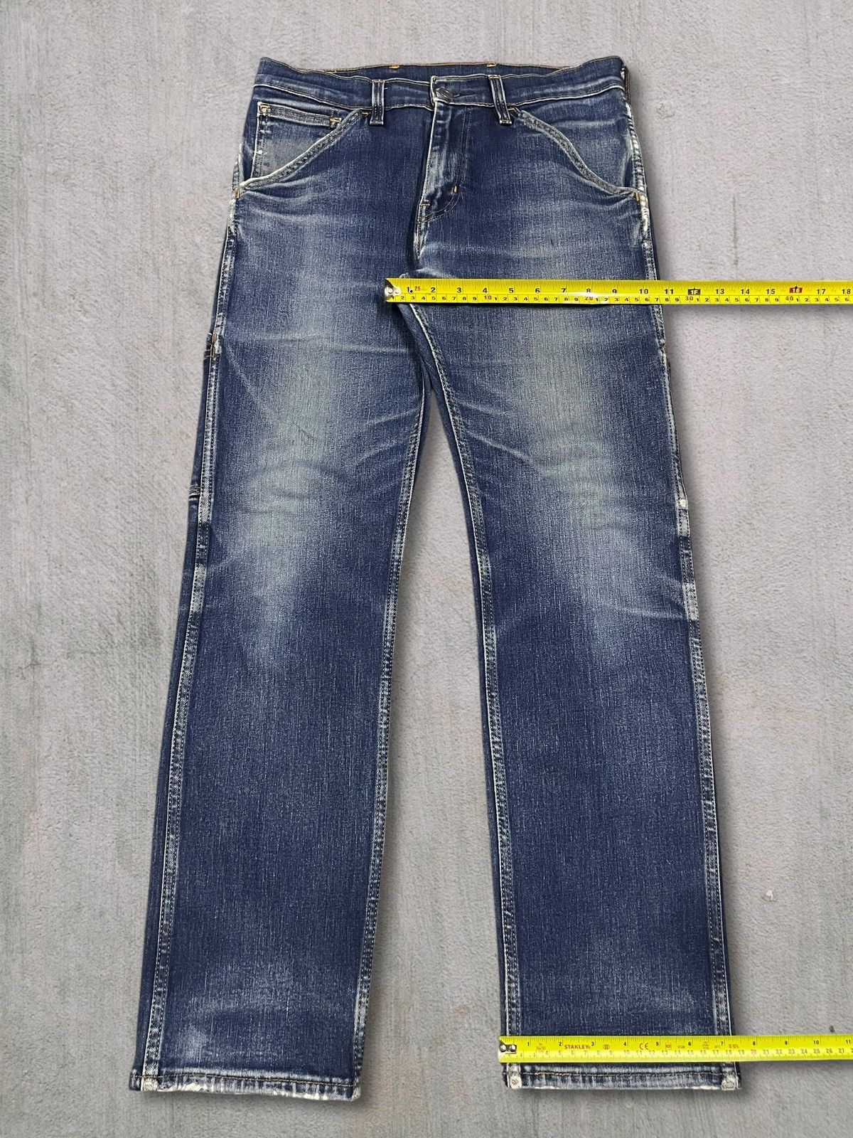 Levi's LEVI’S WORKWEAR 505 Faded Blue Wash Carpenter Jeans Size US 30 / EU 46 - 13 Thumbnail