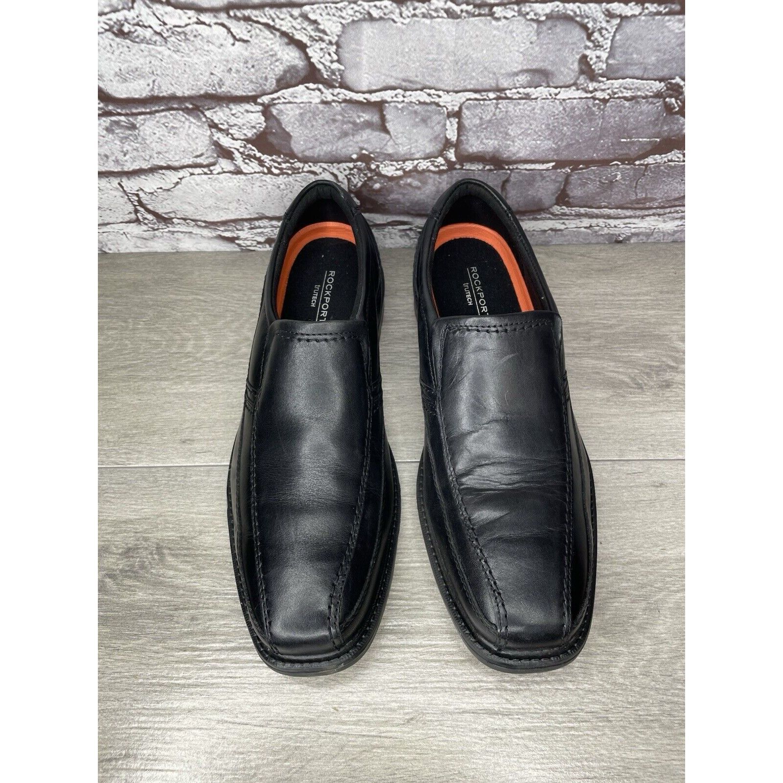 Rockport Rockport Trutech A13019 Black Leather Casual Comfort Loafers Size US 10.5 / EU 43-44 - 2 Thumbnail