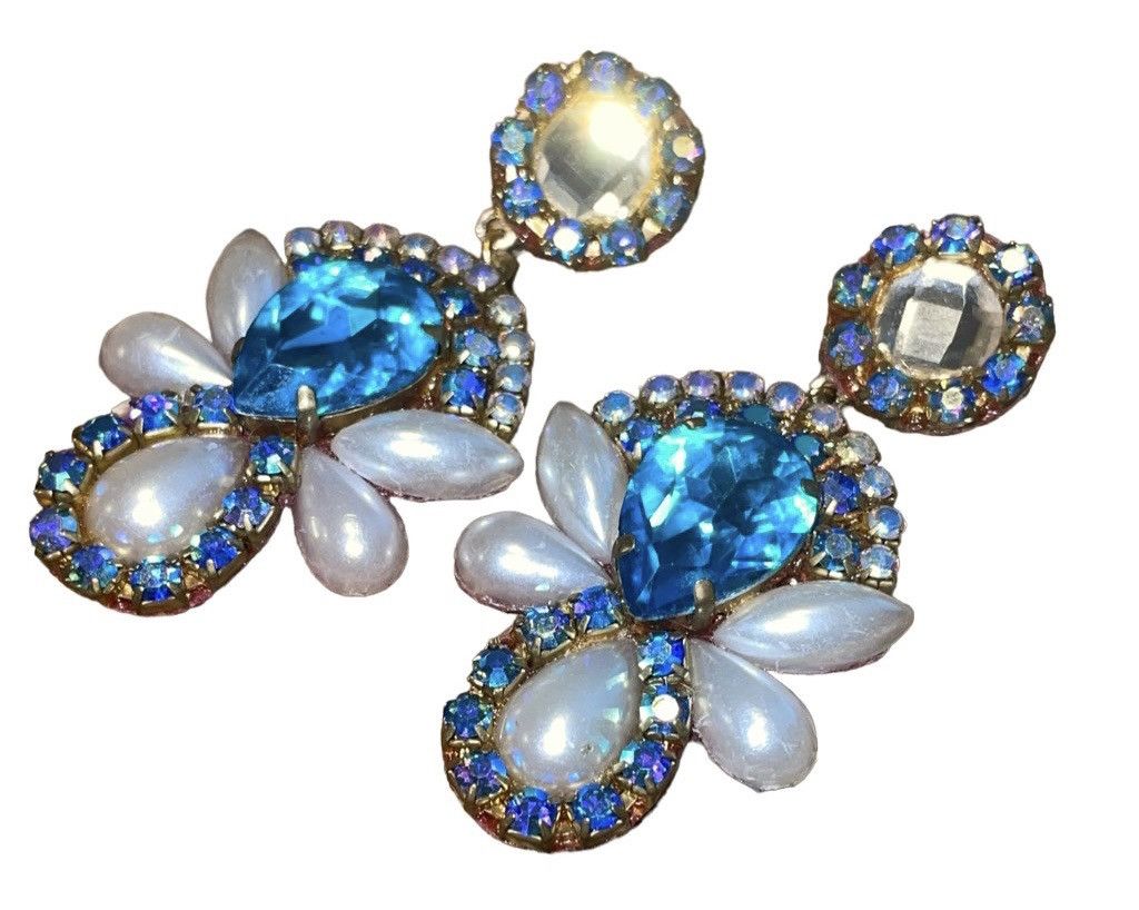 Vintage Vintage Art Deco Czech Crystal Chandelier Vintage Earrings Size ONE SIZE - 2 Thumbnail