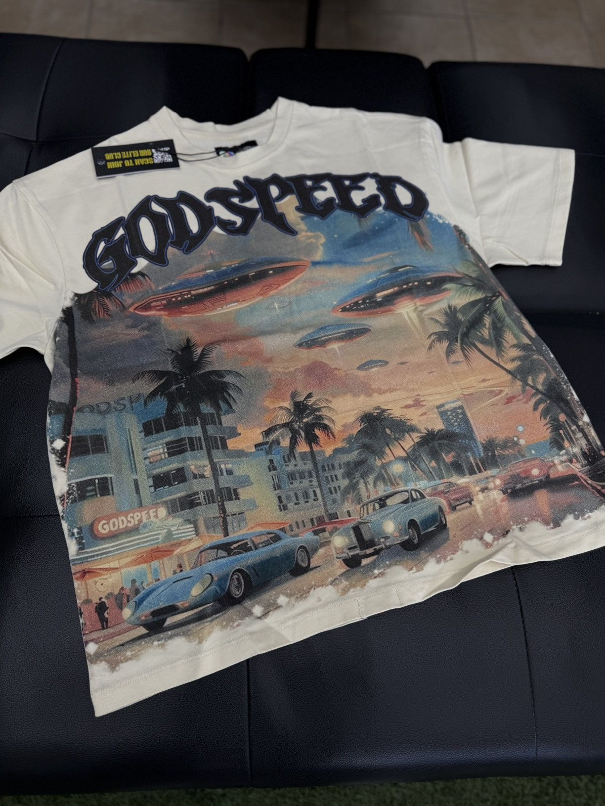 Godspeed Godspeed UFO Miami Tee Shirt Size M (NEW) Size US M / EU 48-50 / 2 - 2 Thumbnail
