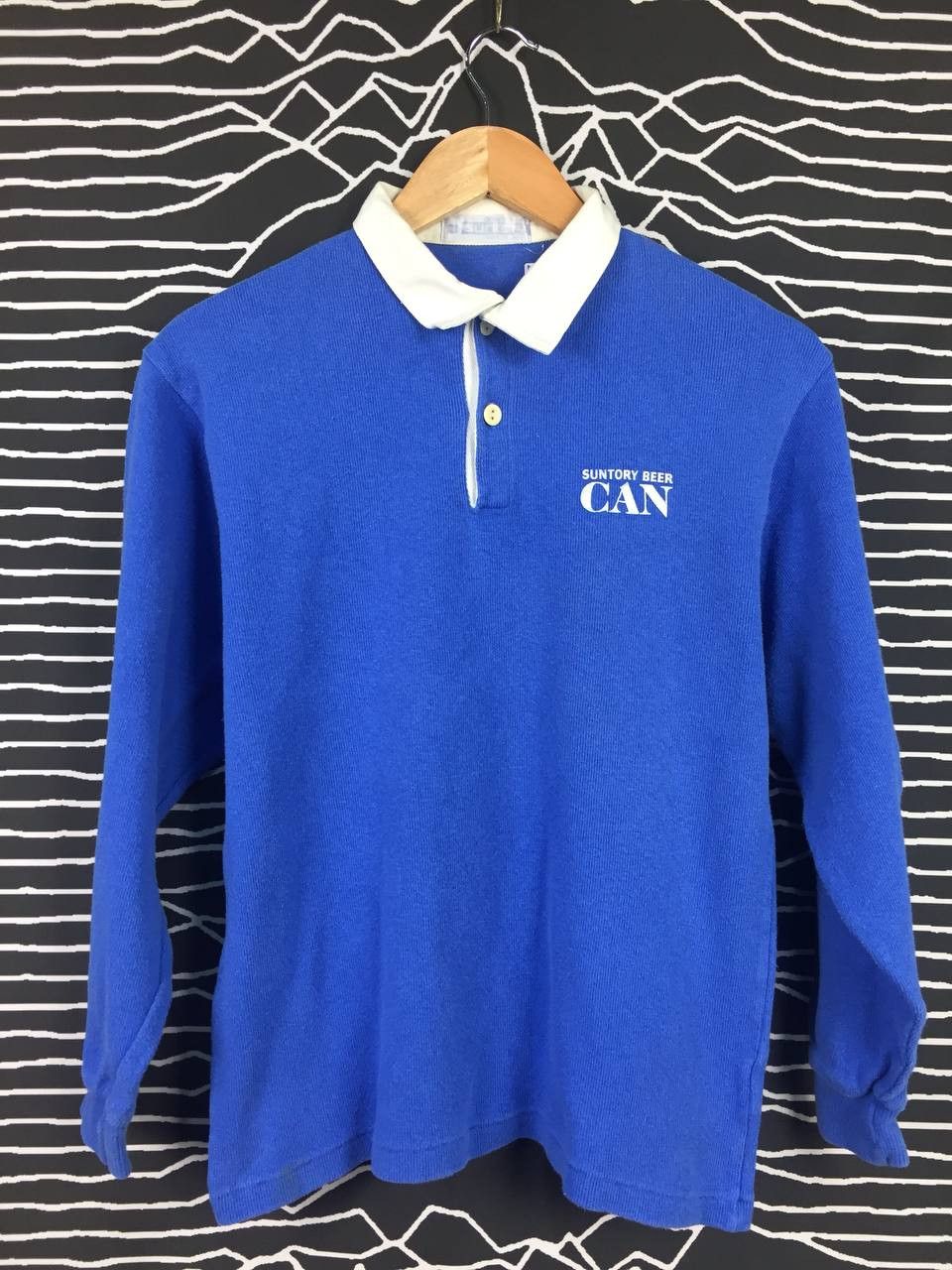 Vintage Vtg Suntory Beer Japan Long Sleeve Rugby Polo Shirt Size US S / EU 44-46 / 1 - 1 Thumbnail