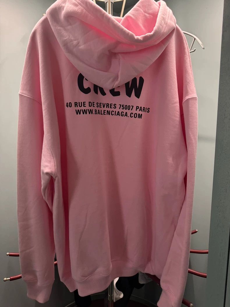 Balenciaga Balenciaga Pink Crew Hoodie 2505-Nextarrow Size US S / EU 44-46 / 1 - 3 Thumbnail