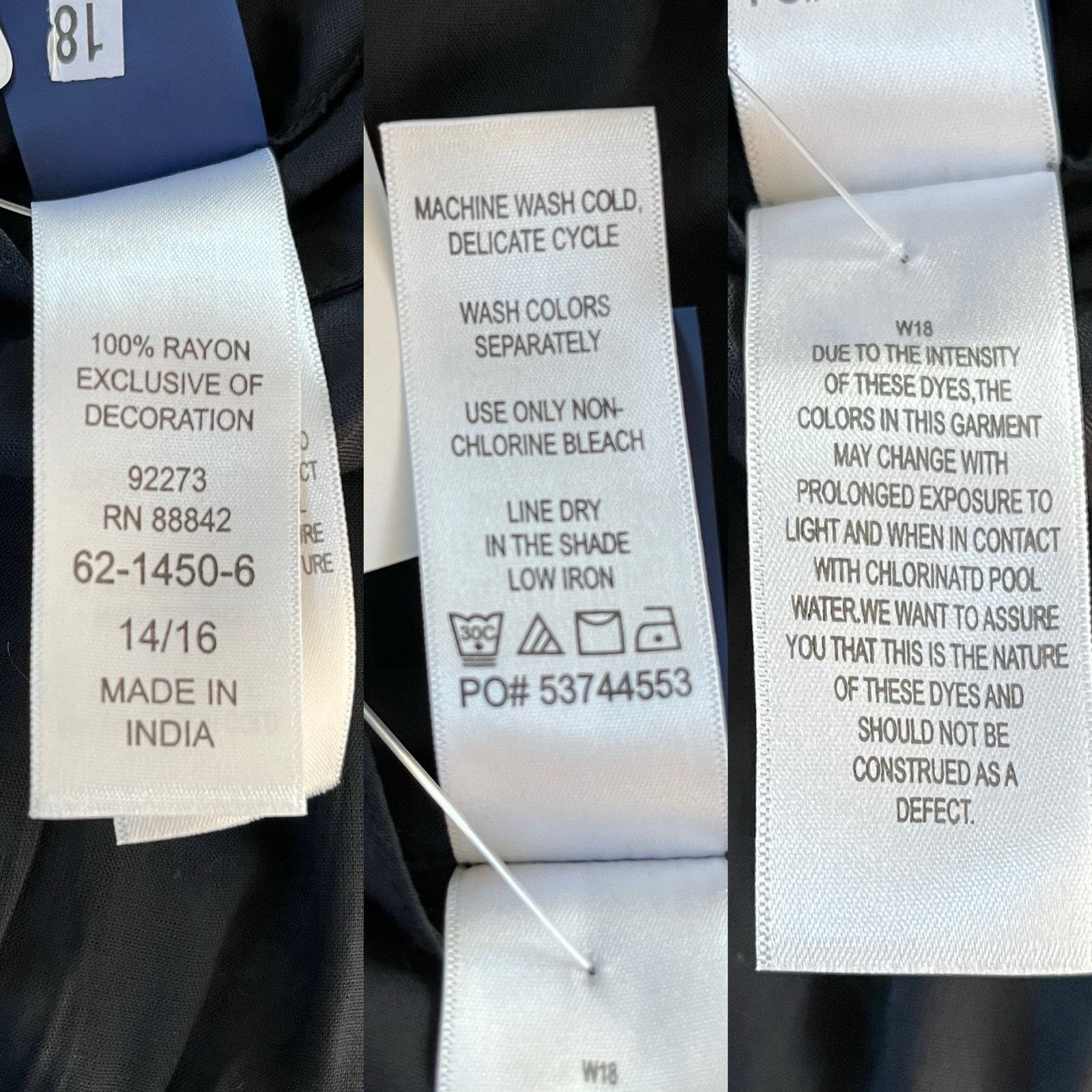 Other Swimsuits For All Coverup Dress 14/16 Black Belt New Size XL / US 12-14 / IT 48-50 - 8 Thumbnail