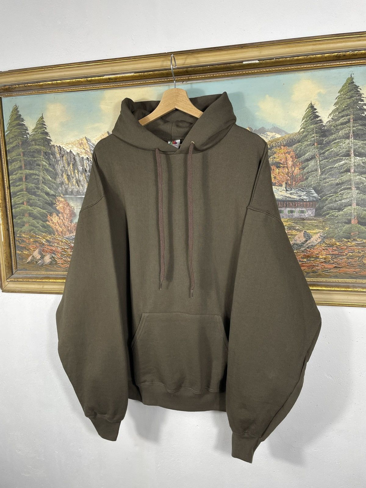 Fruit Of The Loom × Vintage vintage y2k blank oversize baggy hoodie sweatshirt basic y2k Size US XL / EU 56 / 4 - 2 Thumbnail