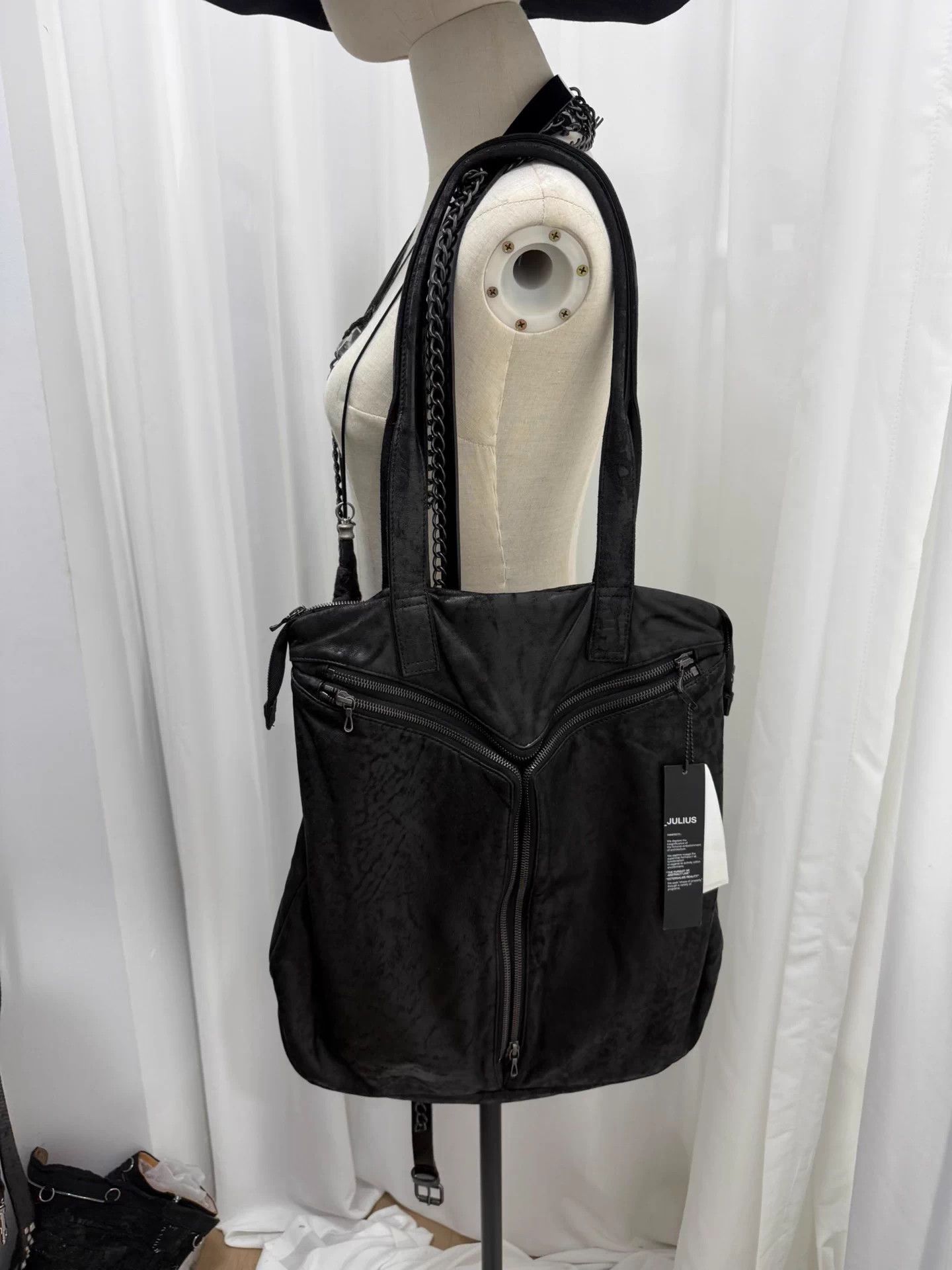 Julius JULIUS 7 Distressed Lambskin GeometricQuality Size ONE SIZE - 6 Thumbnail