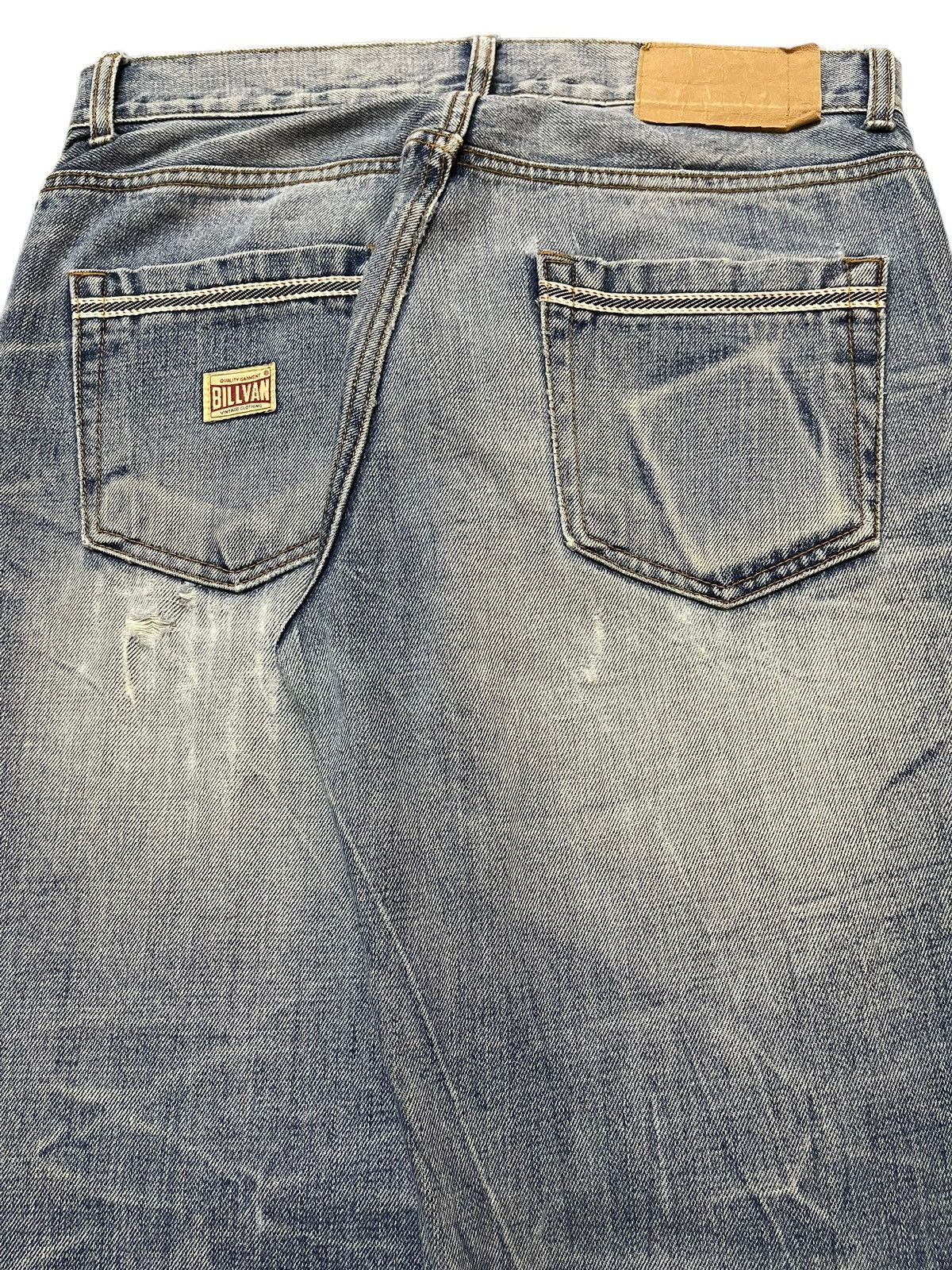 Sugar Cane Vintage Japanese Brand Blue Faded Wash Distress Loose Jeans Size US 30 / EU 46 - 6 Thumbnail