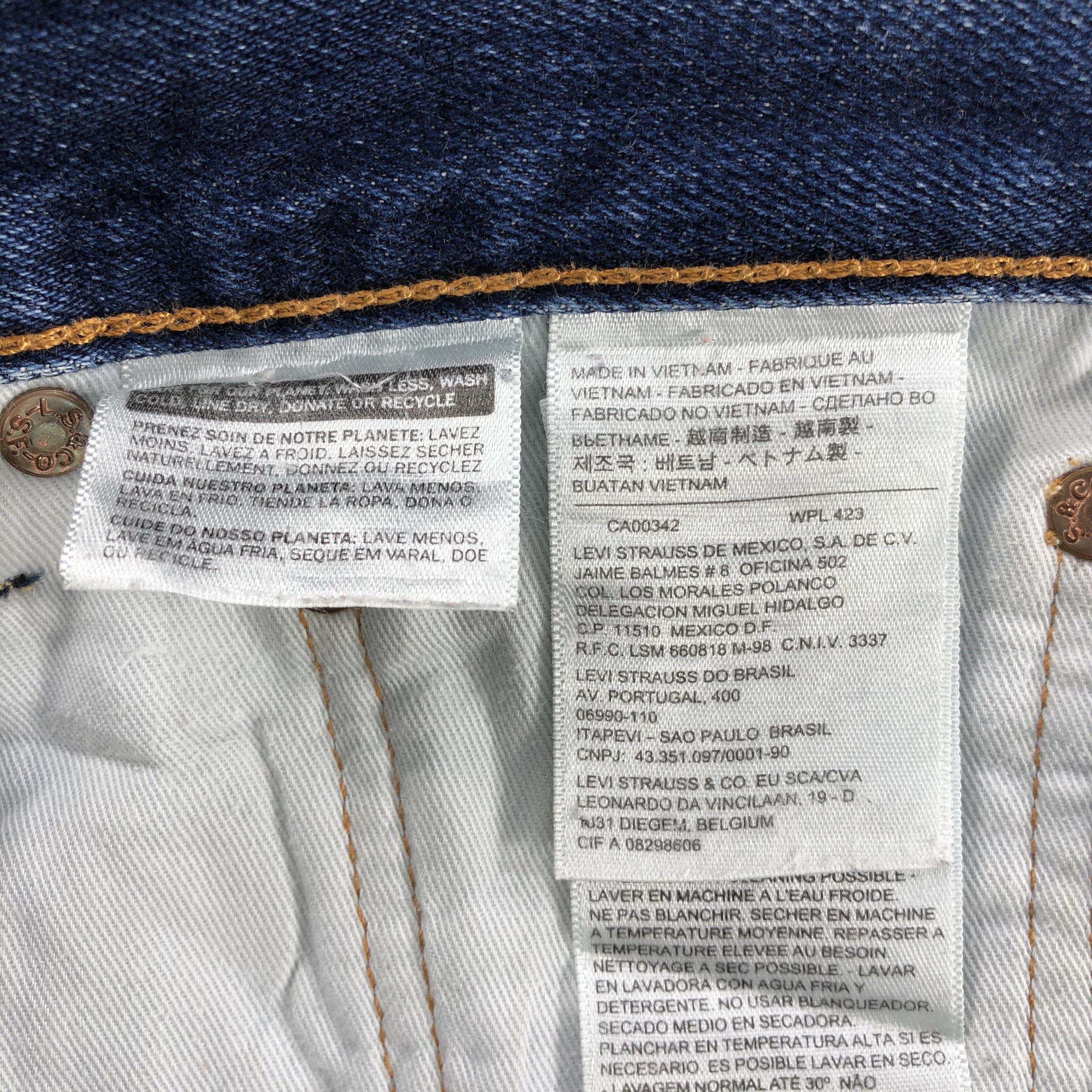 Levi's Vintage Blue Wash Levis 503 Jeans-J1914 Size US 33 - 13 Thumbnail