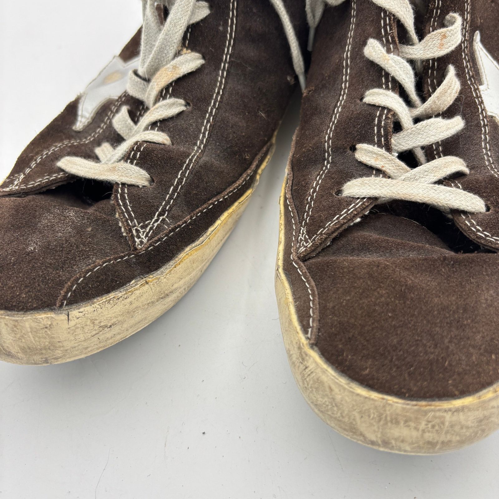 Golden Goose Golden Goose Francy Hi Top Skate Suede Shoes Men's 44 US 11 Size US 11 / EU 44 - 15 Thumbnail