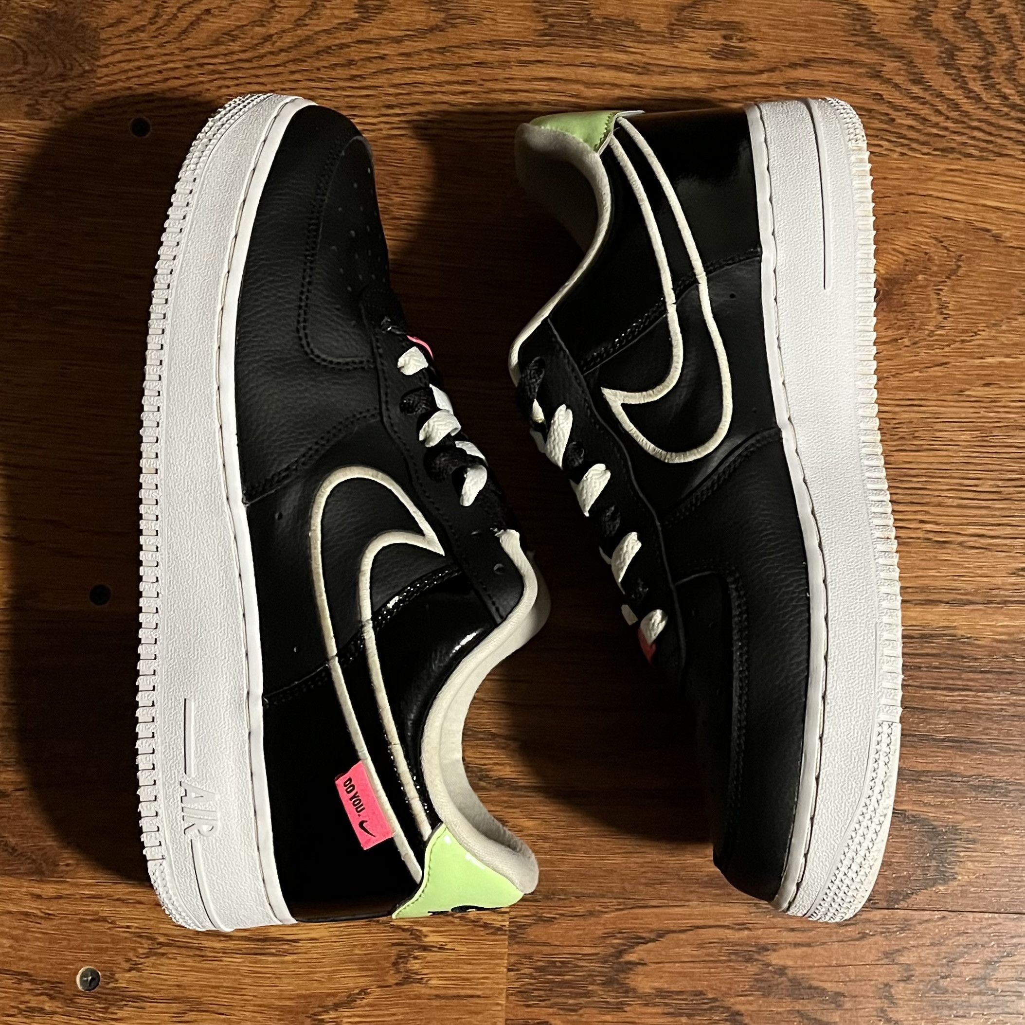 Nike Nike Air Force 1 Low 07 LX Do You Black White Lime Size US 9 / EU 42 - 2 Thumbnail
