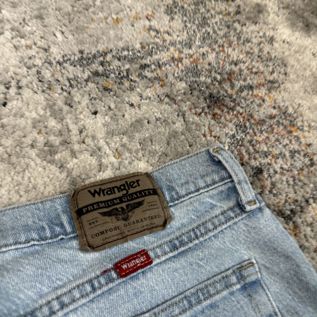 Vintage × Wrangler Vintage 90s Faded light wash wrangler wide leg jeans Size US 33 - 3 Thumbnail
