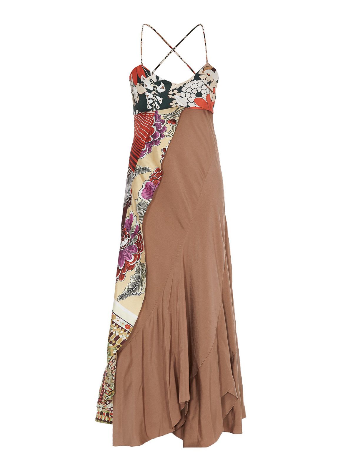 Chloe o1y0825 Maxi Dress in Multicolor Size L / US 10 / IT 46 - 1 Thumbnail