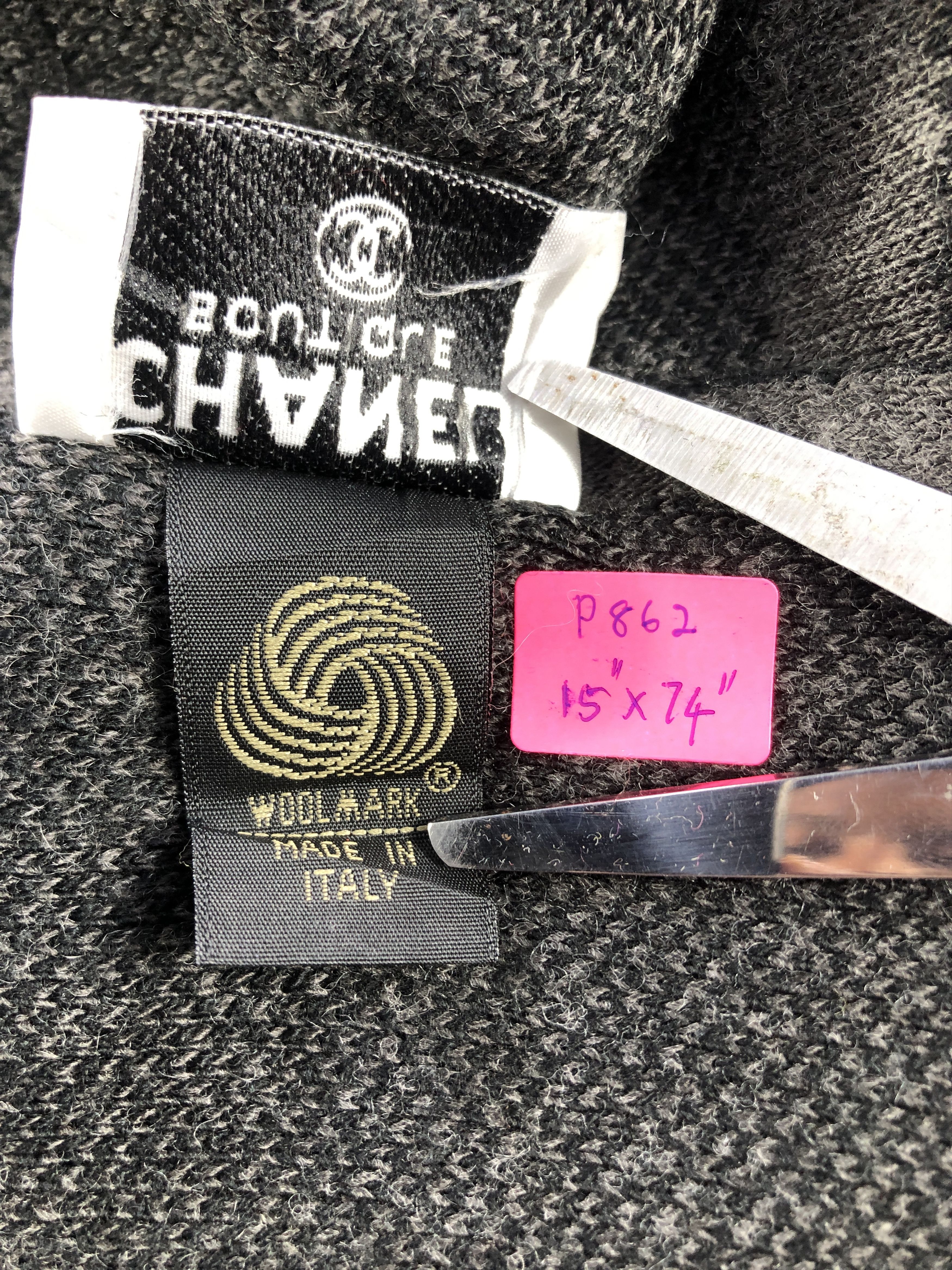 Vintage Chanel Big Logo Scarf / Muffler / Neckwear P Size ONE SIZE - 7 Thumbnail
