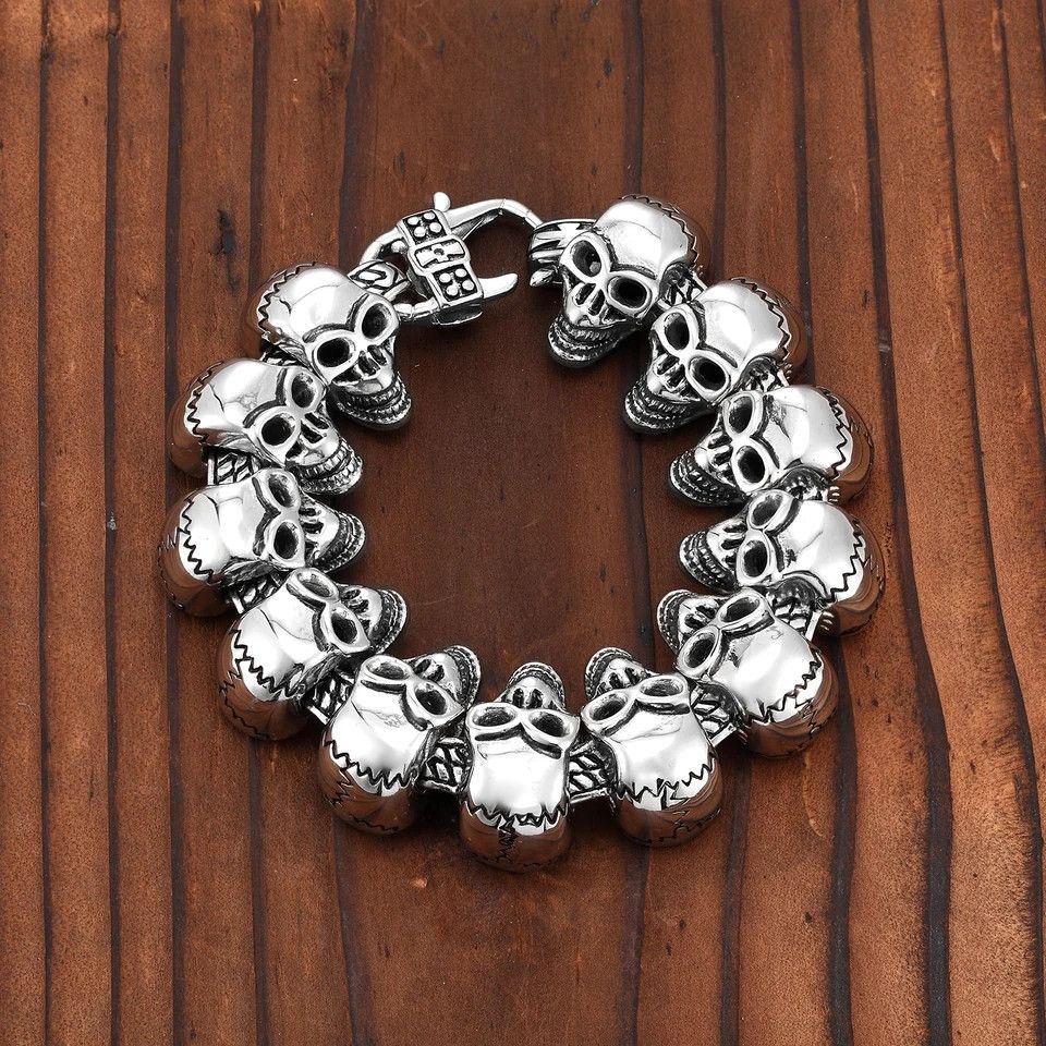 Other Skull Super Domineering Stainless Steel Bracelet Size ONE SIZE - 2 Thumbnail