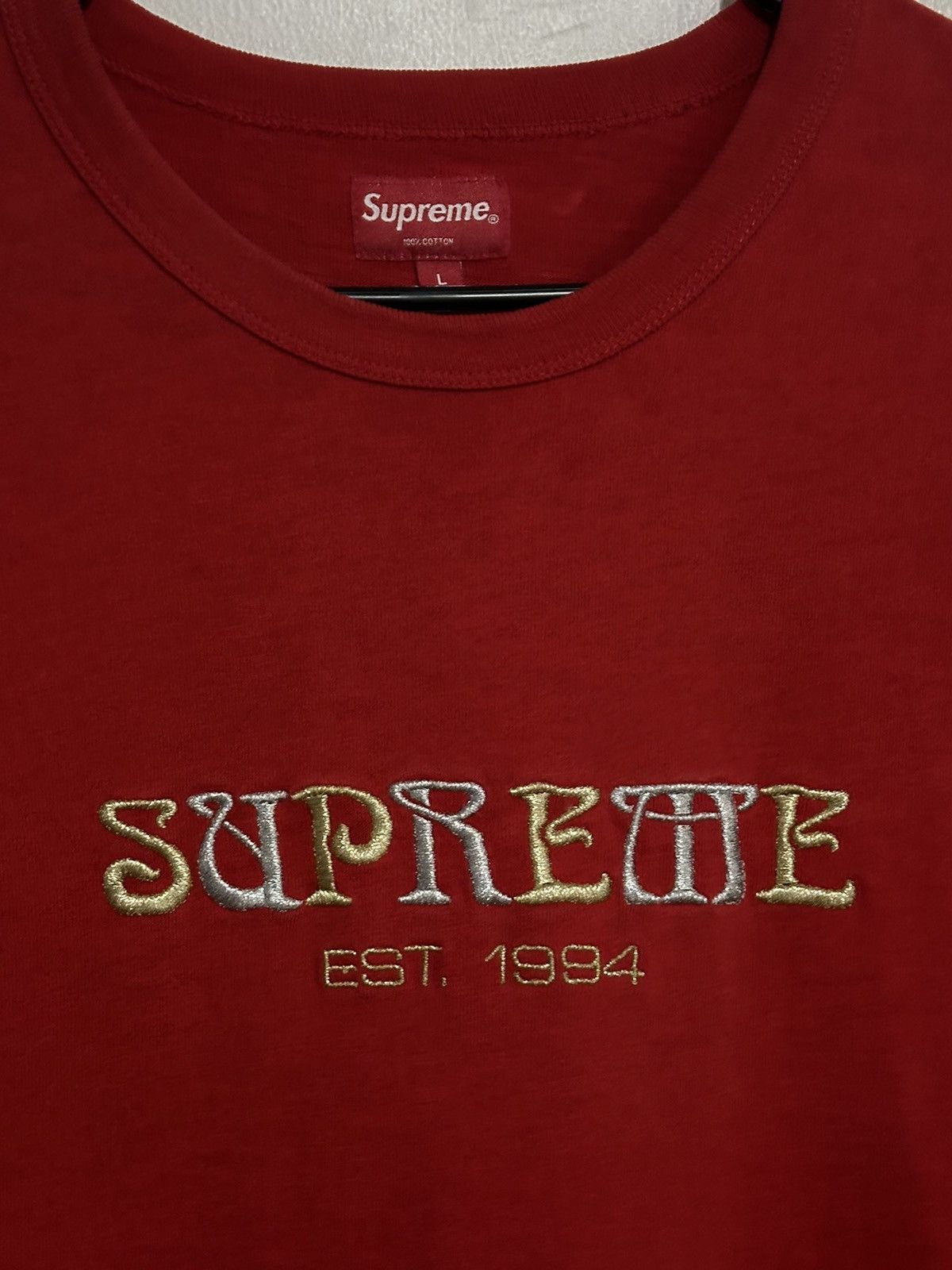 Supreme Supreme Nouveau Logo Tee Size US L / EU 52-54 / 3 - 2 Thumbnail