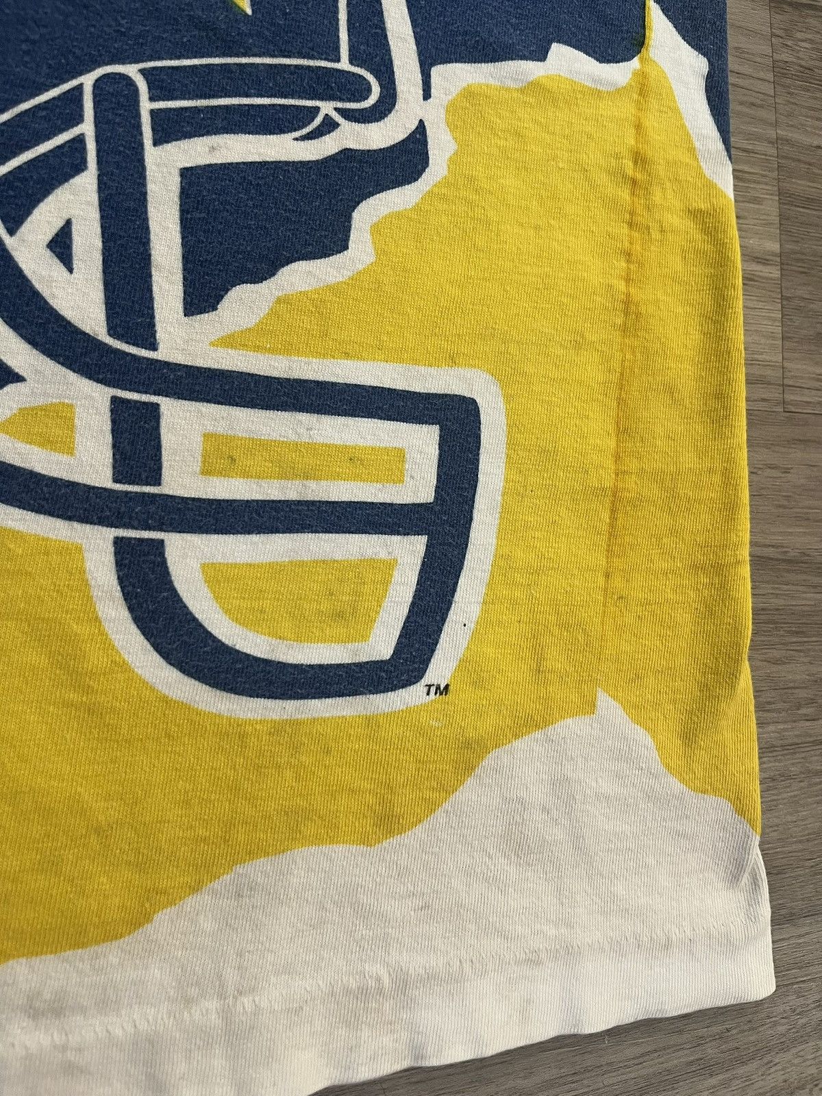Vintage 90s AOP San Diego Chargers Magic Johnson T’s Shirt