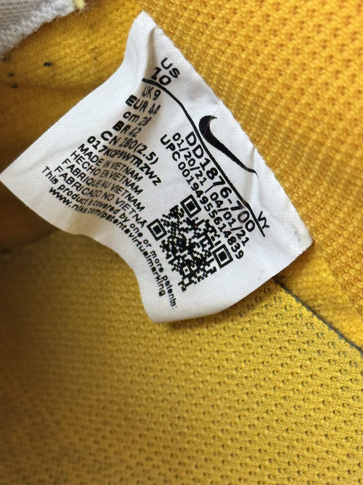 Nike NIKE AIR FORCE 1 x OFF-WHITE ICA UNIVERSITY SNEAKERS Size US 10 / EU 43 - 10 Thumbnail