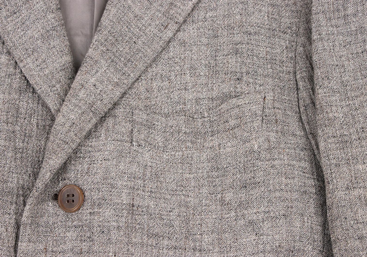 Issey Miyake Linen 3B Jacket in Gray with Some Discoloration Size US S / EU 44-46 / 1 - 4 Thumbnail