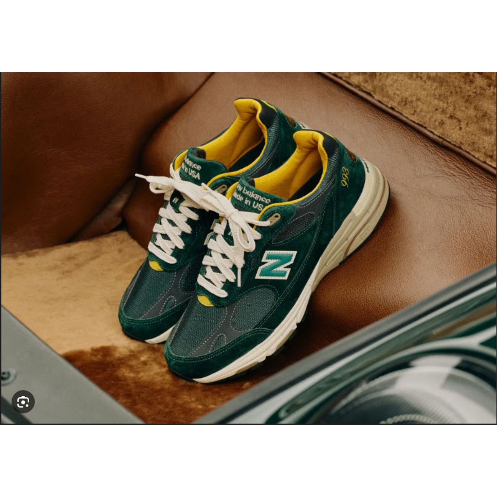 New Balance New Balance 993 MiUSA Aimé Leon Dore Pine Grove Size 10.5 Size US 10.5 / EU 43-44 - 3 Thumbnail