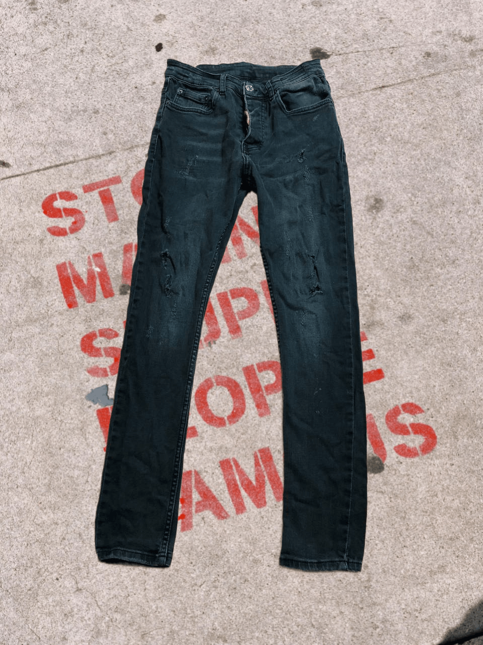 Dsquared2 VINTAGE DISTRESSED DSQUARED2 SLIM FIT JEANS Size US 30 / EU 46 - 1 Thumbnail