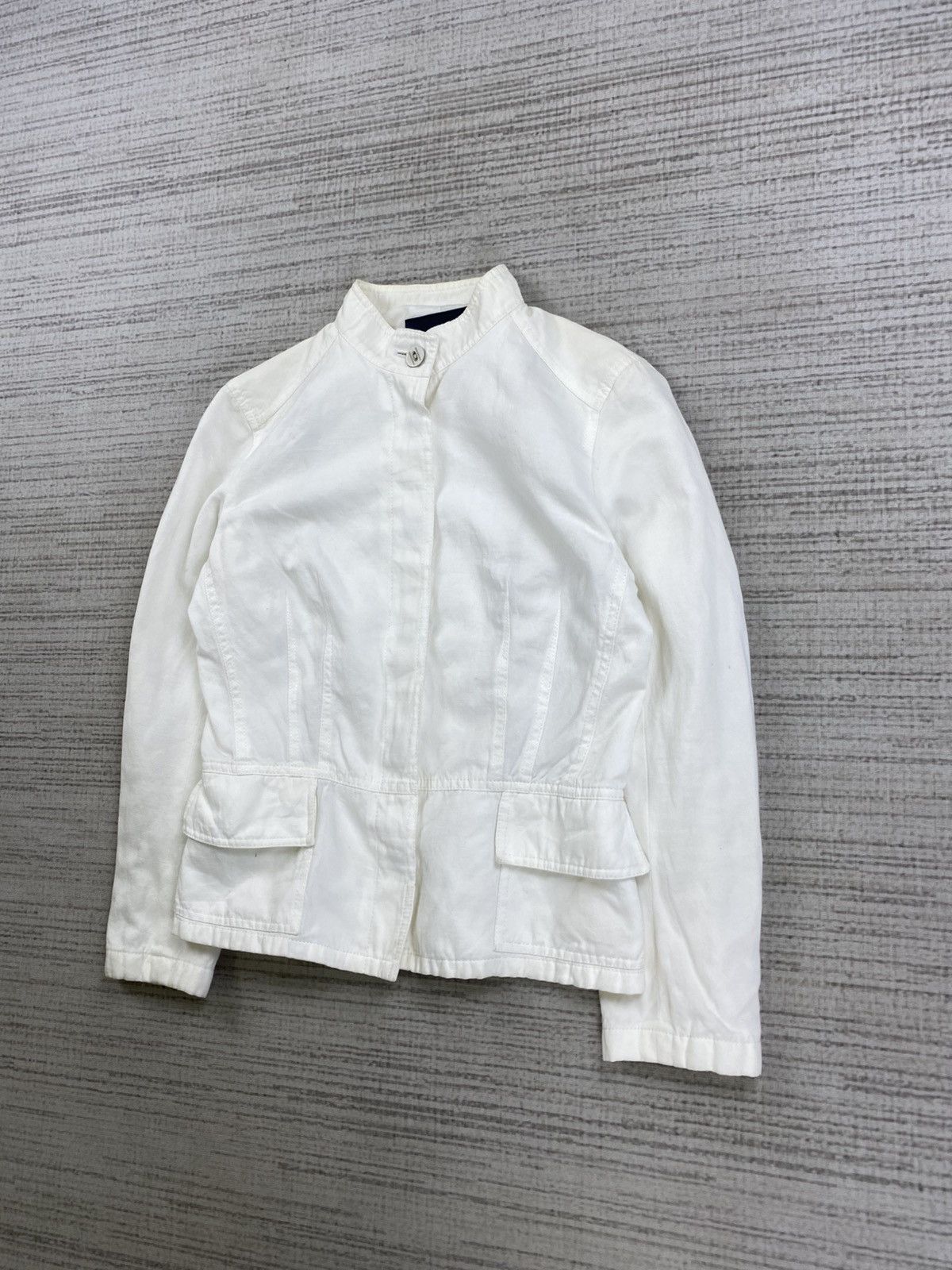 Burberry × Japanese Brand × Vintage Vintage Burberry London Full White Jacket Size S / US 4 / IT 40 - 4 Thumbnail