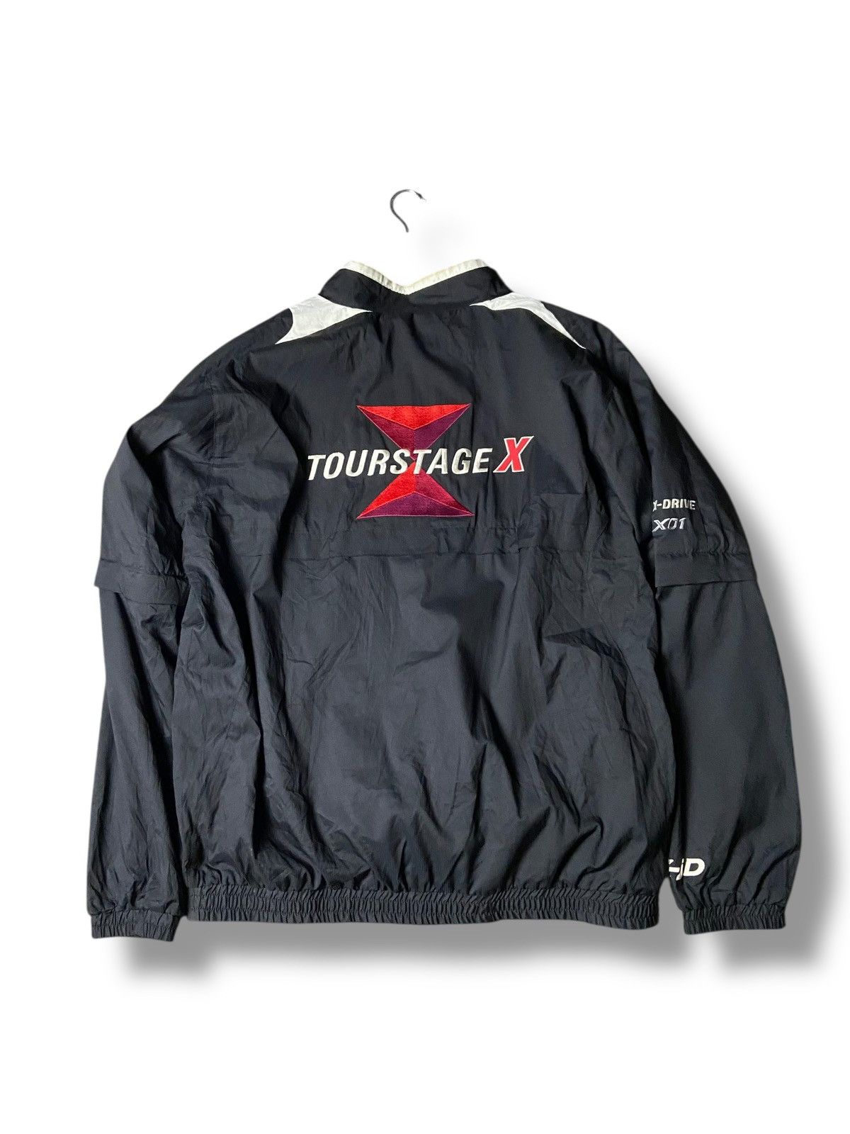 Japanese Brand Tour Stage Quarter Zip Pullover Windbreaker Jacket (163) Size US L / EU 52-54 / 3 - 3 Thumbnail