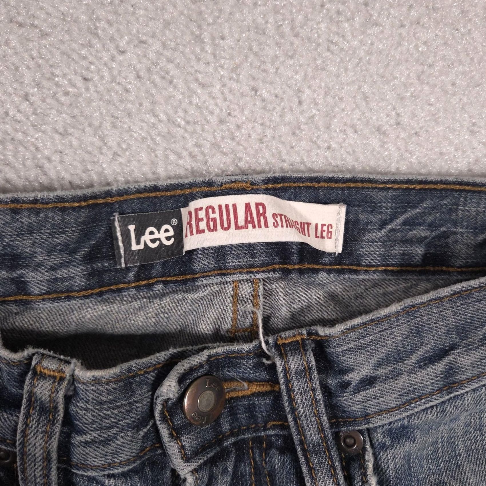 Lee Lee Jeans Mens 28x31 Blue Denim Regular Fit Straight Leg Pants Size US 28 / EU 44 - 5 Thumbnail