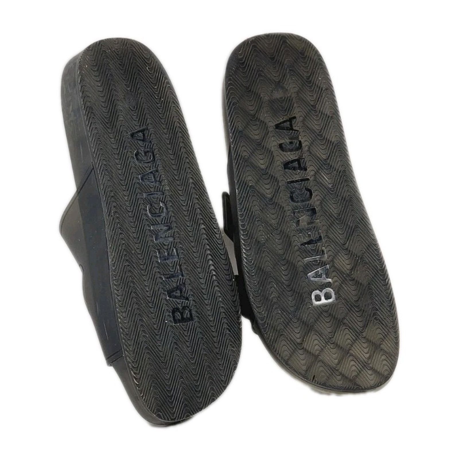 Balenciaga Balenciaga Mallorca Sandal Transparent US9 Black W2DZ1-1000 Size US 9 / IT 39 - 13 Thumbnail