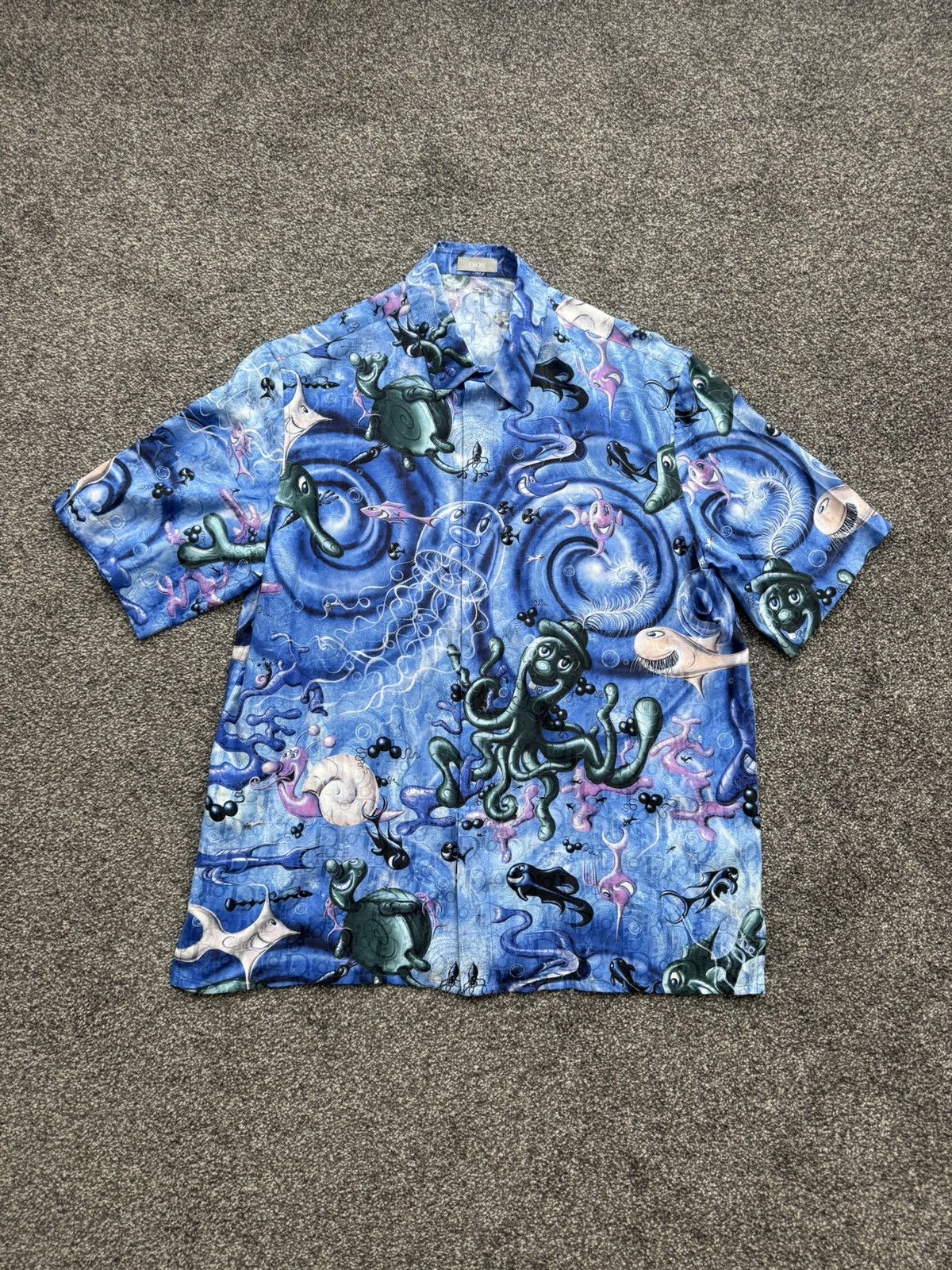 Dior Dior x Kenny Scharf Oblique Button up Shirt - 40 Size US M / EU 48-50 / 2 - 1 Thumbnail