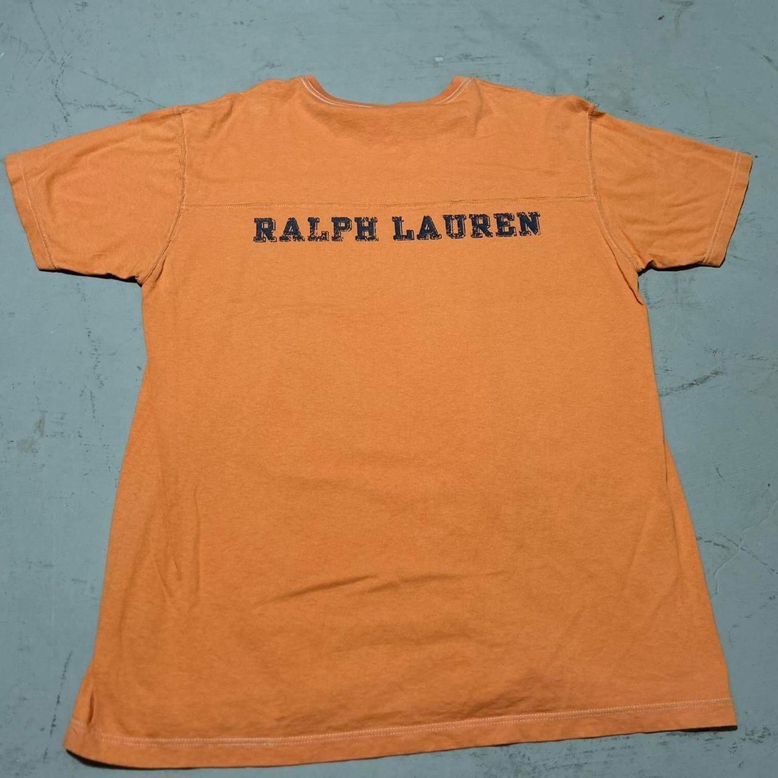 Polo Ralph Lauren **Vintage Polo Ralph Lauren Orange T-Shirt - Front and Back Size US L / EU 52-54 / 3 - 4 Thumbnail