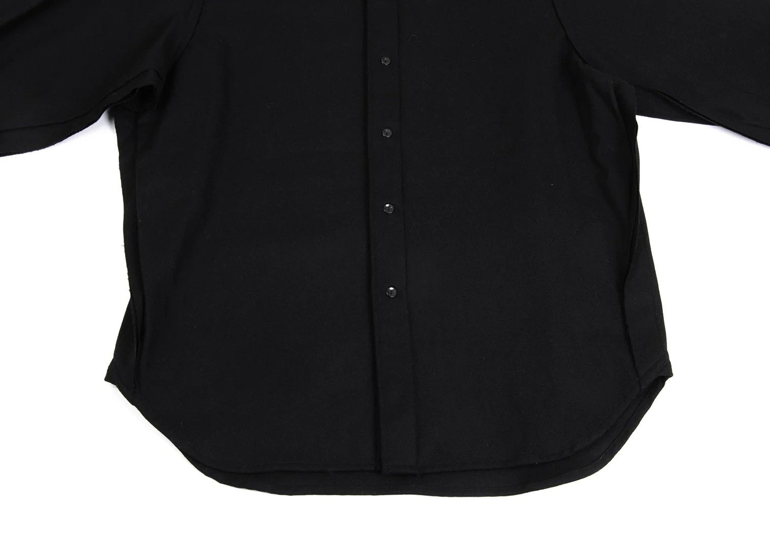 Yohji Yamamoto Yohji Yamamoto Melton Wool Inside-Out Shirt Size US M / EU 48-50 / 2 - 9 Thumbnail