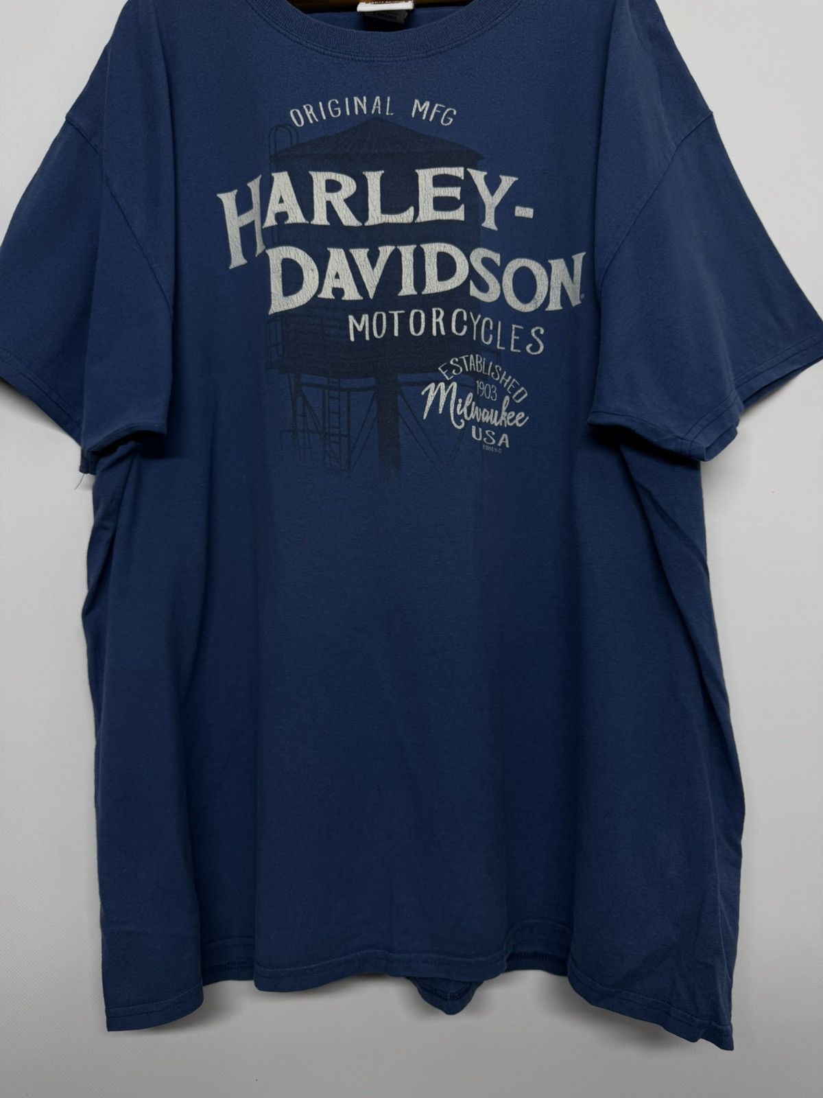 Harley Davidson Vintage Harley Davidson Corpus Christi Texas Tee Shirt Blue Size US XL / EU 56 / 4 - 9 Thumbnail