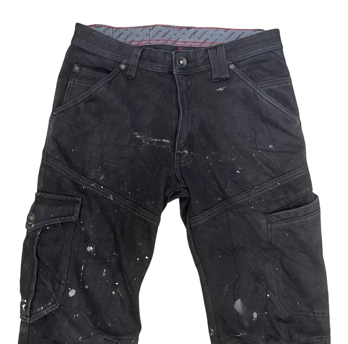 Japanese Brand Serenede Inspired by Fieldcore Painted Cargo Jeans Size US 30 / EU 46 - 4 Thumbnail